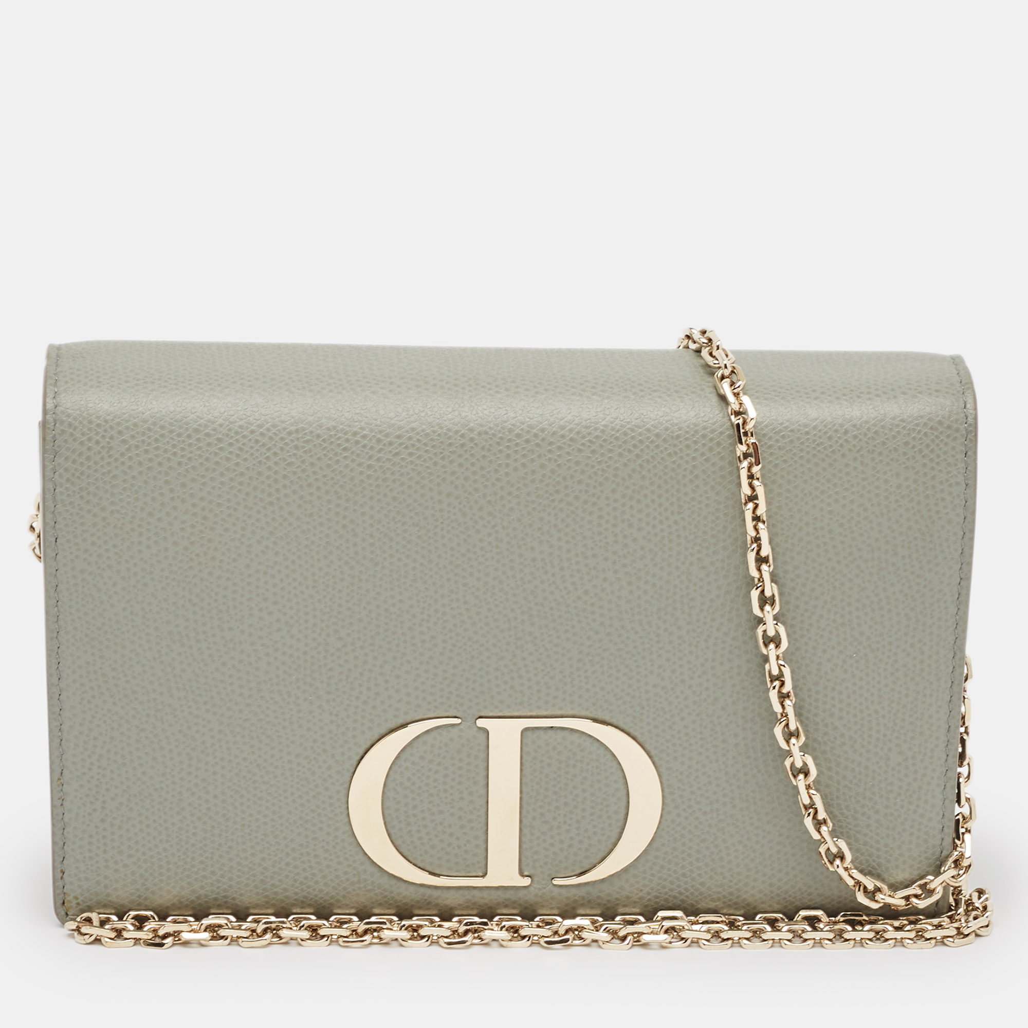 

Dior Grey Leather 30 Montaigne Convertible Belt Bag