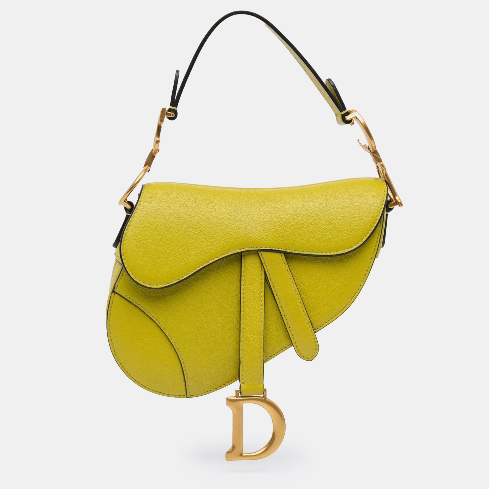 

Dior Green Mini Leather Saddle