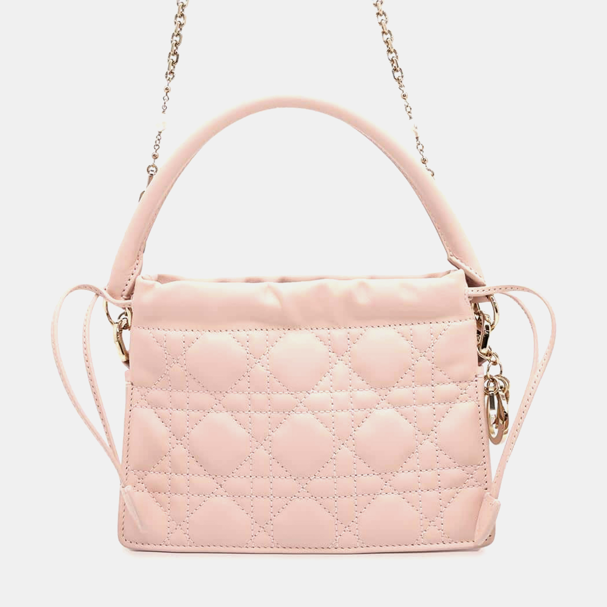 

Dior Pink Lambskin Lady Dior Milly Mini Bag