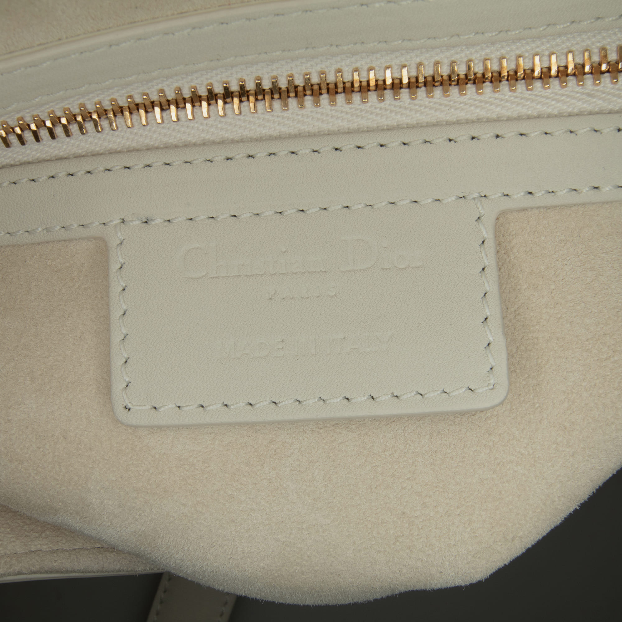 Dior White Ultra Matte Calfskin Saddle Bag 