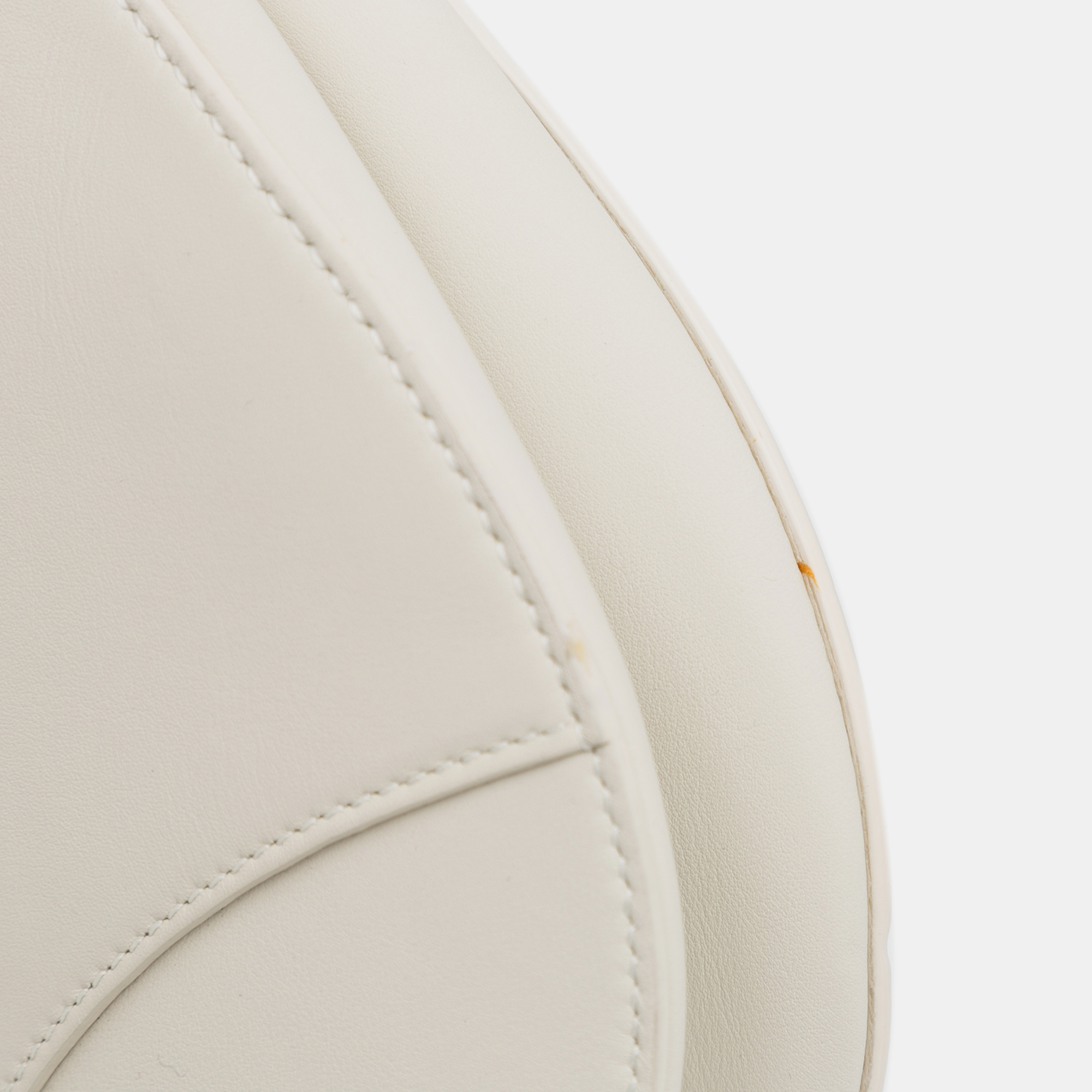 Dior White Ultra Matte Calfskin Saddle Bag 