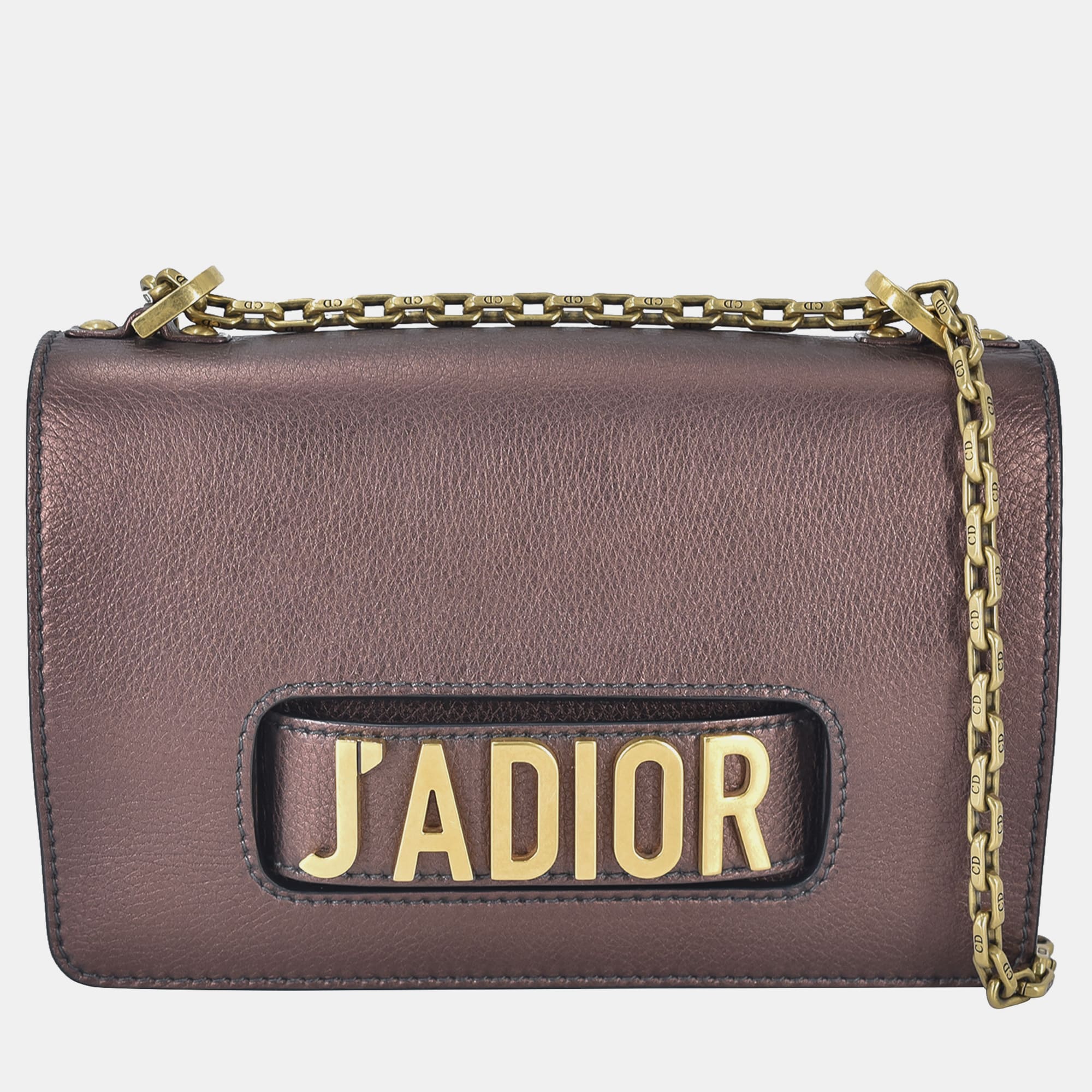 

Dior Bronze Medium J'Adior Chain Flap Bag, Purple