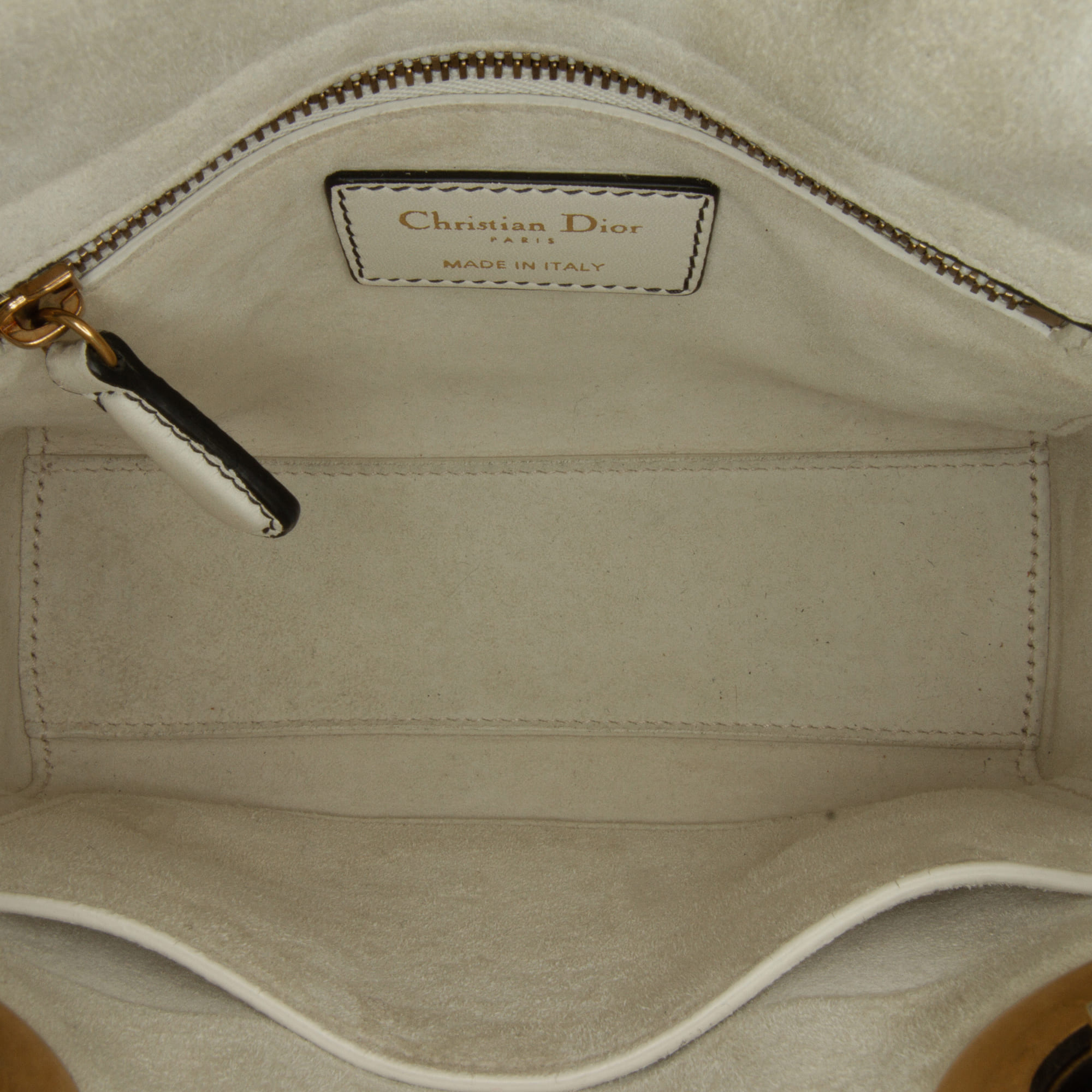 Dior White Niki de Saint Phalle Mini Calfskin Lady Dior 