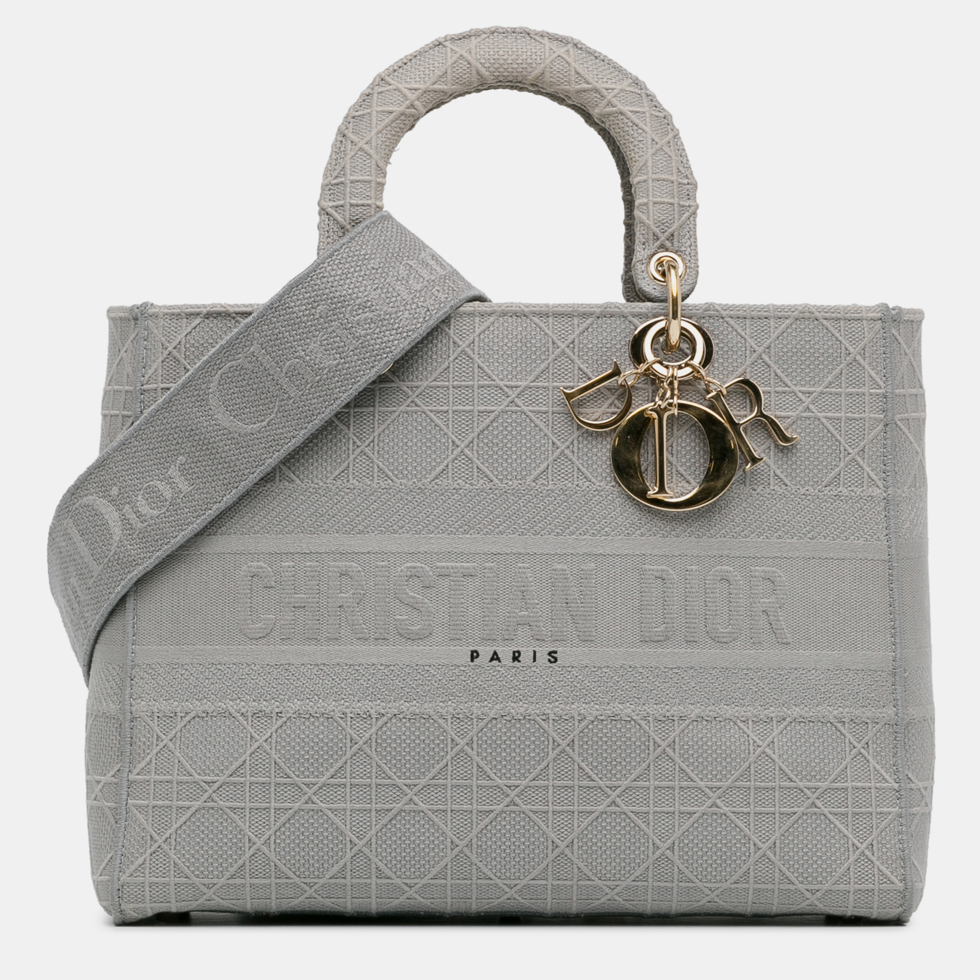 

Dior Grey Large Cannage Lady D-Lite