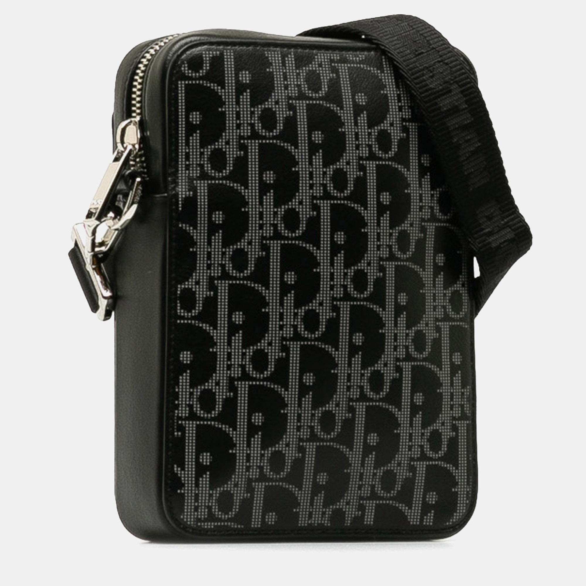 Dior Black Oblique World Tour Messenger Bag 