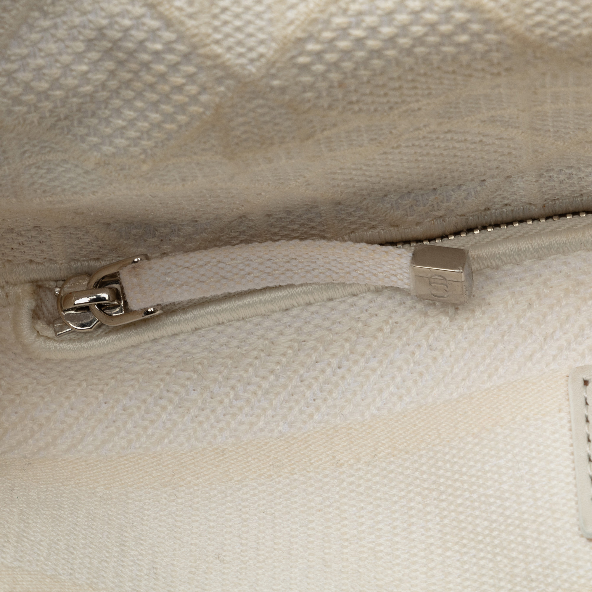 Dior White Medium Cannage Lady D-Lite 
