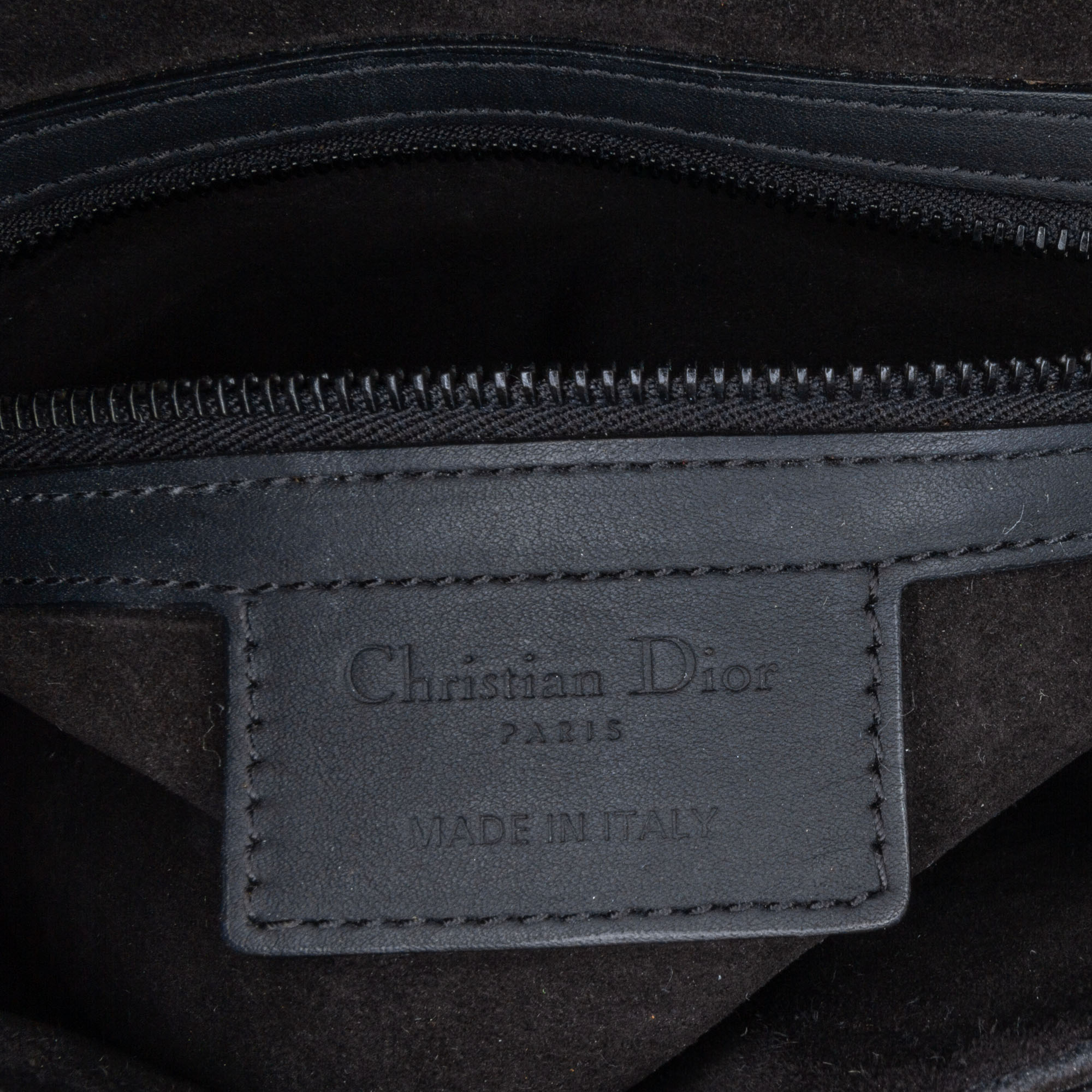 Dior Black Ultra Matte Calfskin Saddle Bag 