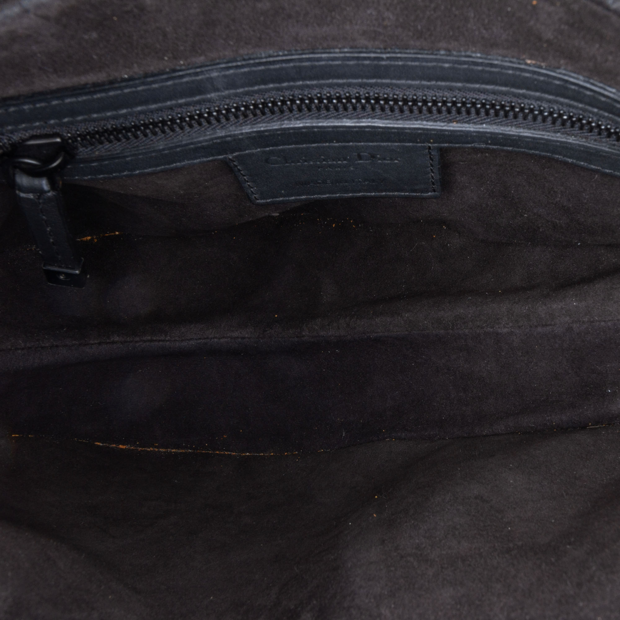 Dior Black Ultra Matte Calfskin Saddle Bag 