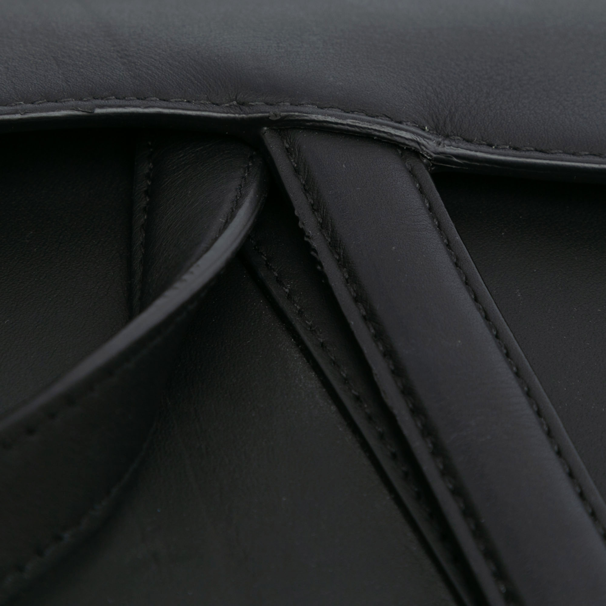 Dior Black Ultra Matte Calfskin Saddle Bag 