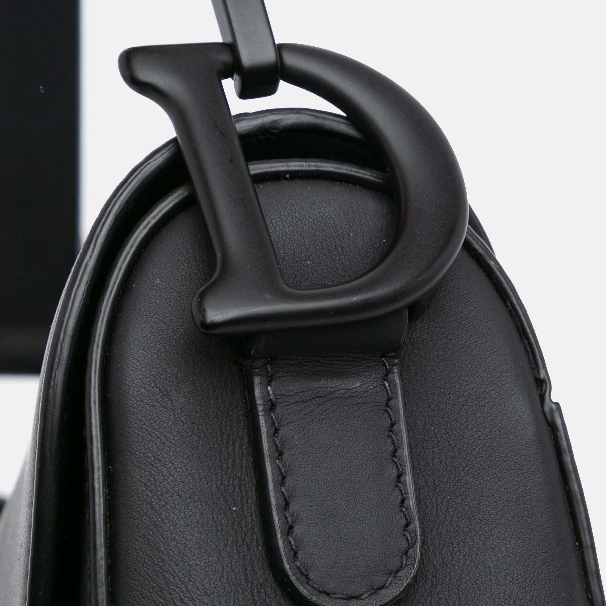 Dior Black Ultra Matte Calfskin Saddle Bag 