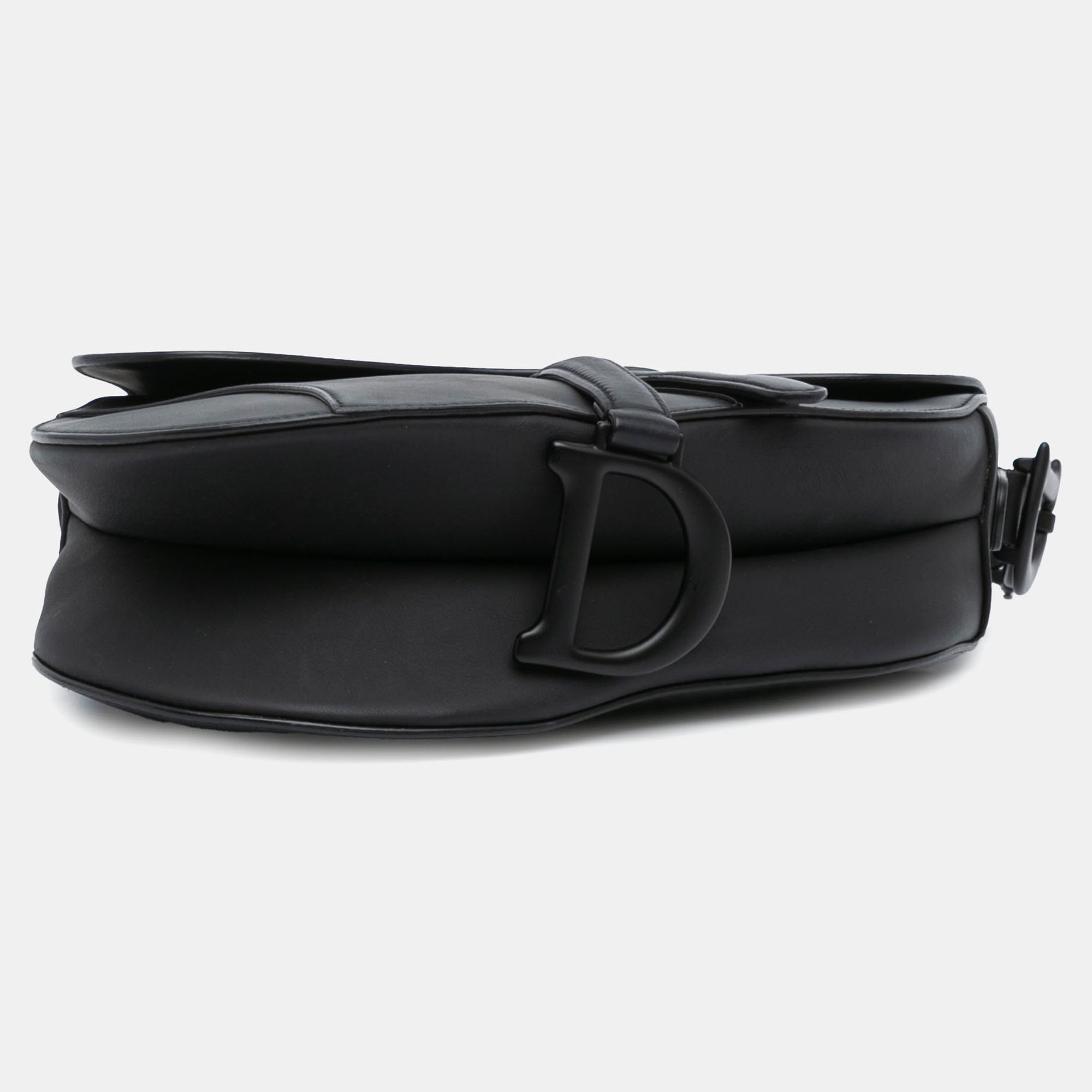 Dior Black Ultra Matte Calfskin Saddle Bag 