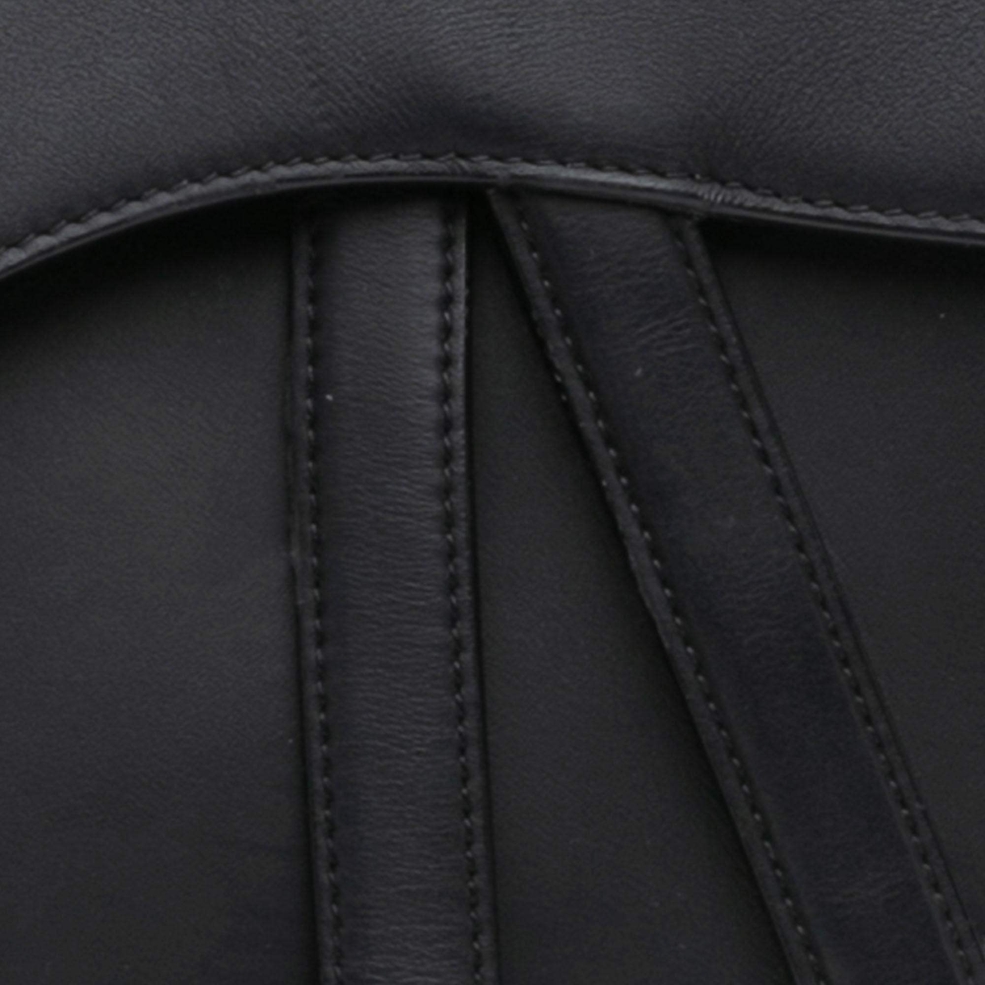 Dior Black Ultra Matte Calfskin Saddle Bag 