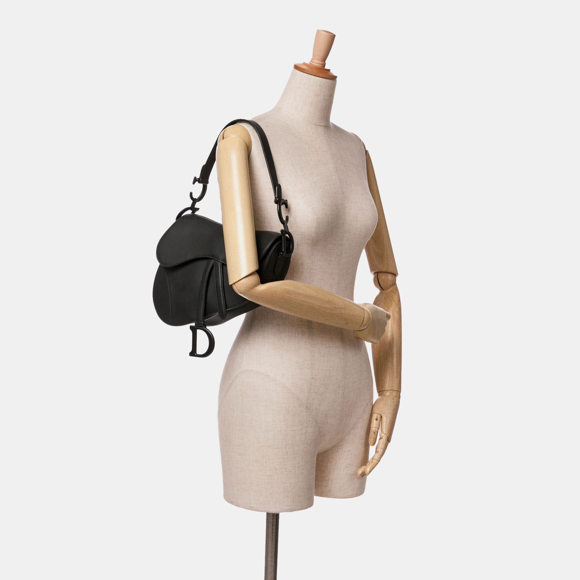 Dior Black Ultra Matte Calfskin Saddle Bag 
