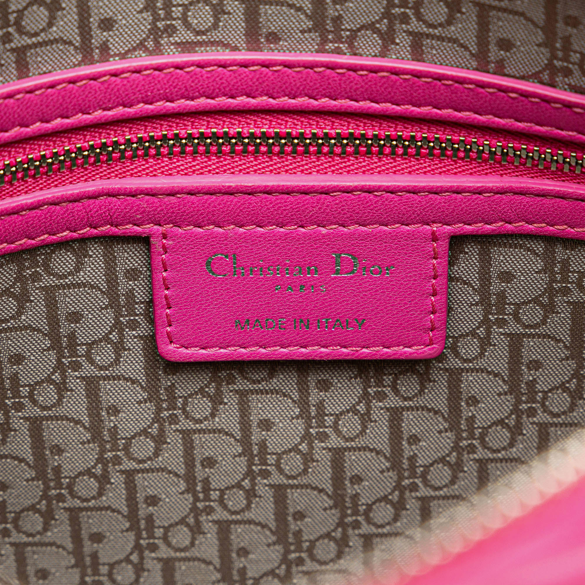 Dior Pink Large Lambskin Cannage Lady Dior Bag 