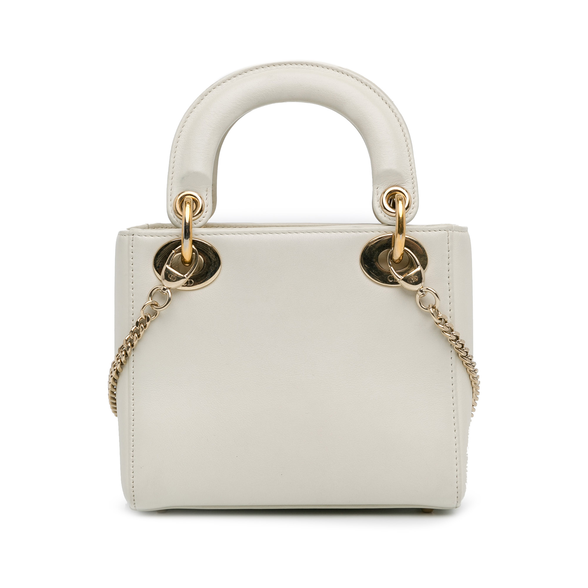 Dior White Niki De Saint Phalle Mini Calfskin Dioramour Lady Dior 