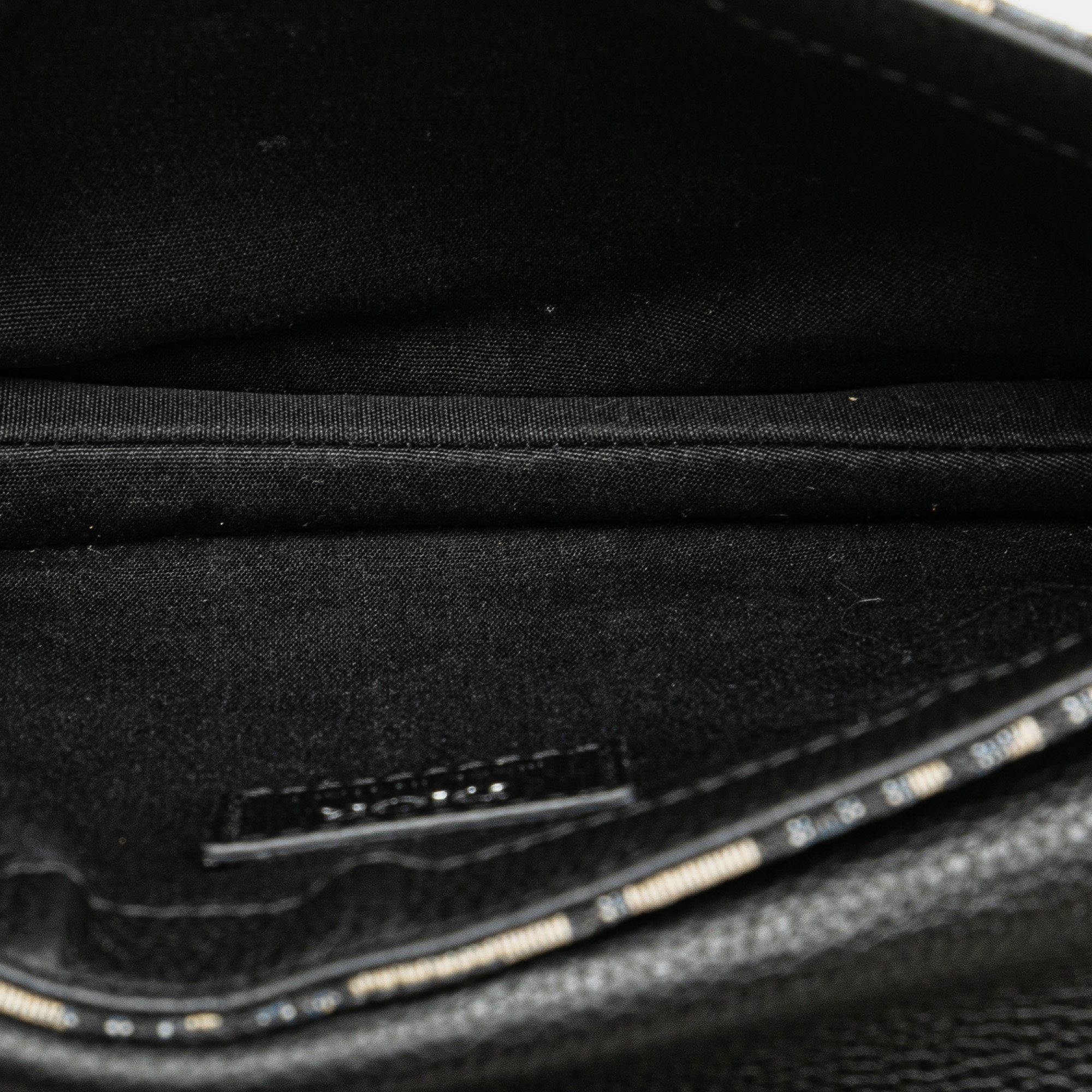 Dior Black Oblique Canvas Saddle Messenger Pouch Bag 