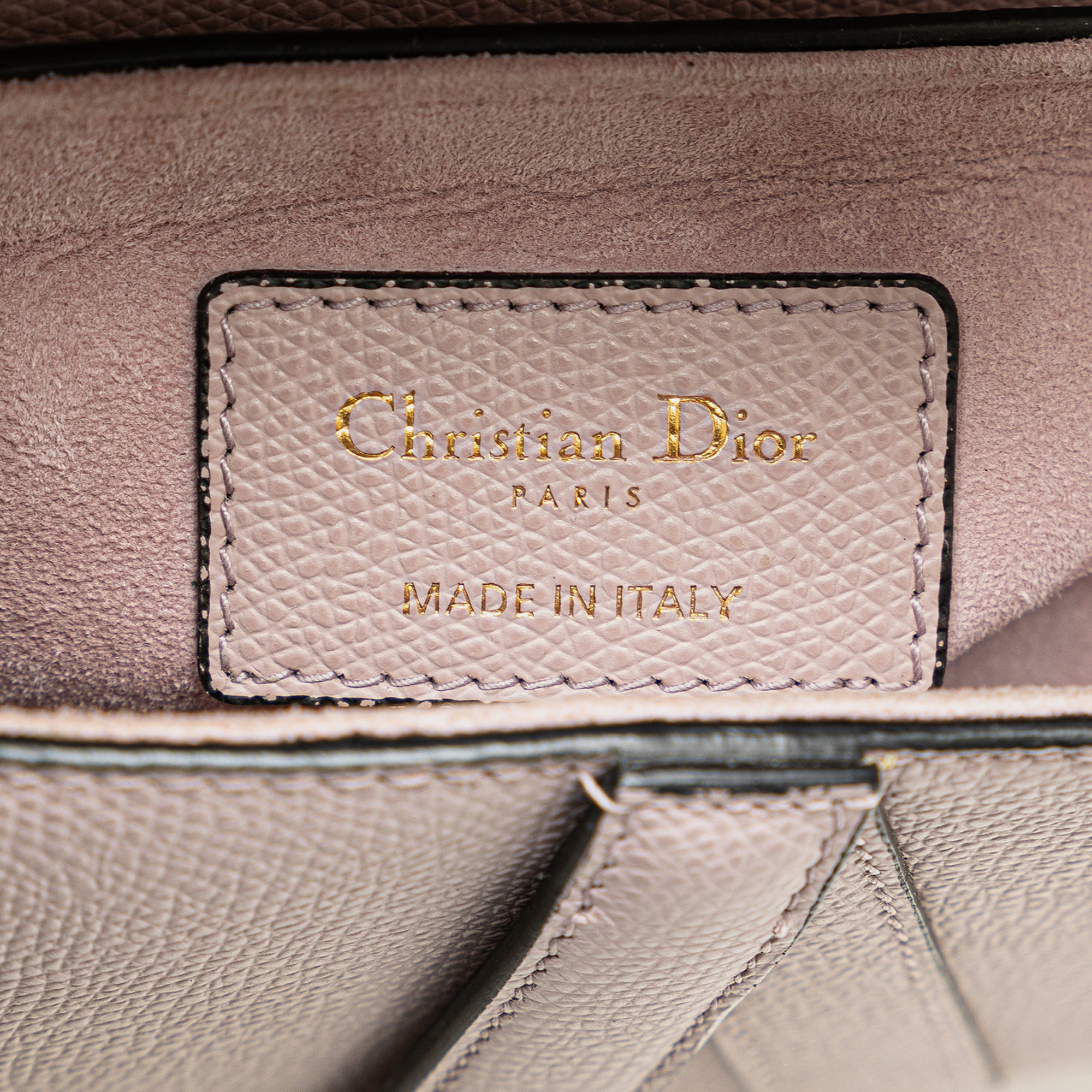 Dior Pink Mini Leather Saddle Bag 
