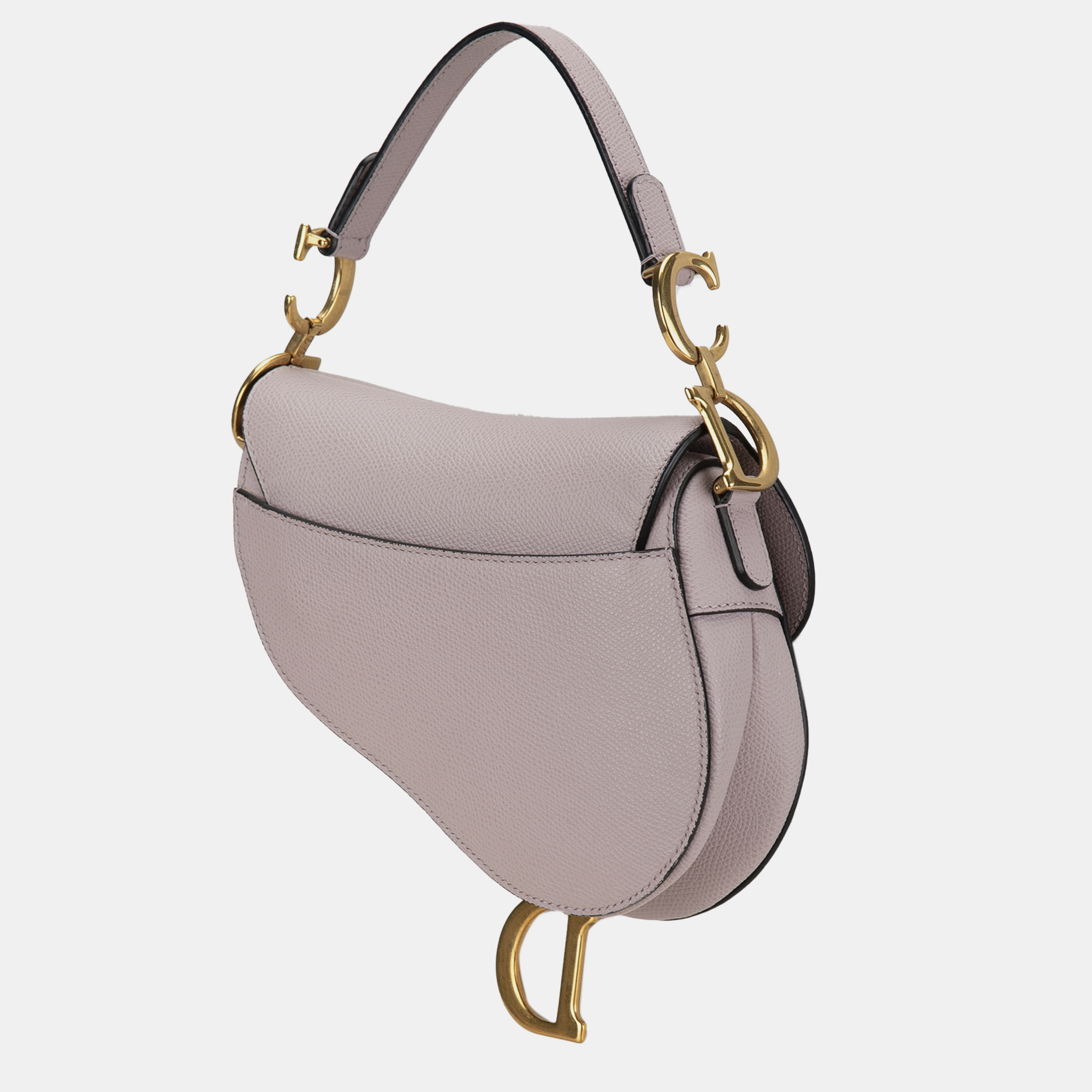 Dior Pink Mini Leather Saddle Bag 