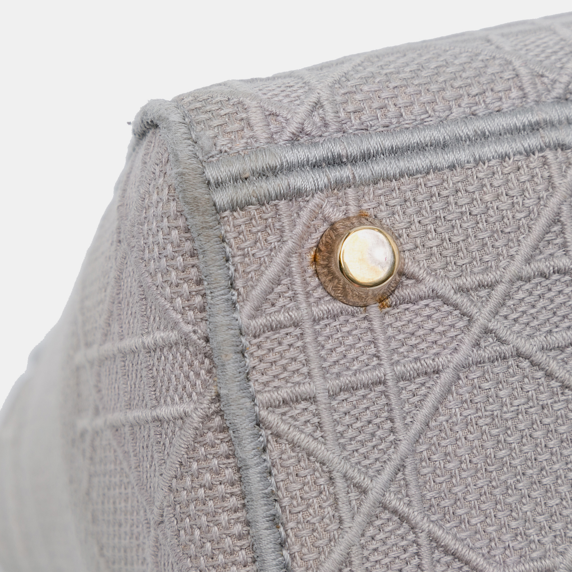 Dior Grey Medium Cannage Lady D-Lite Bag 