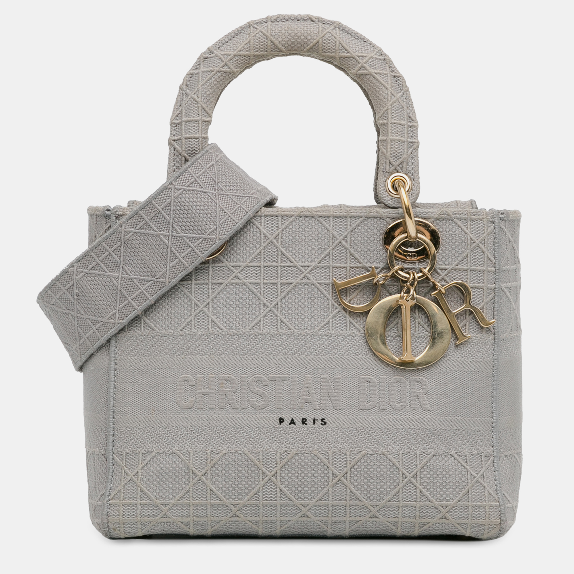 

Dior Grey Medium Cannage Lady D-Lite