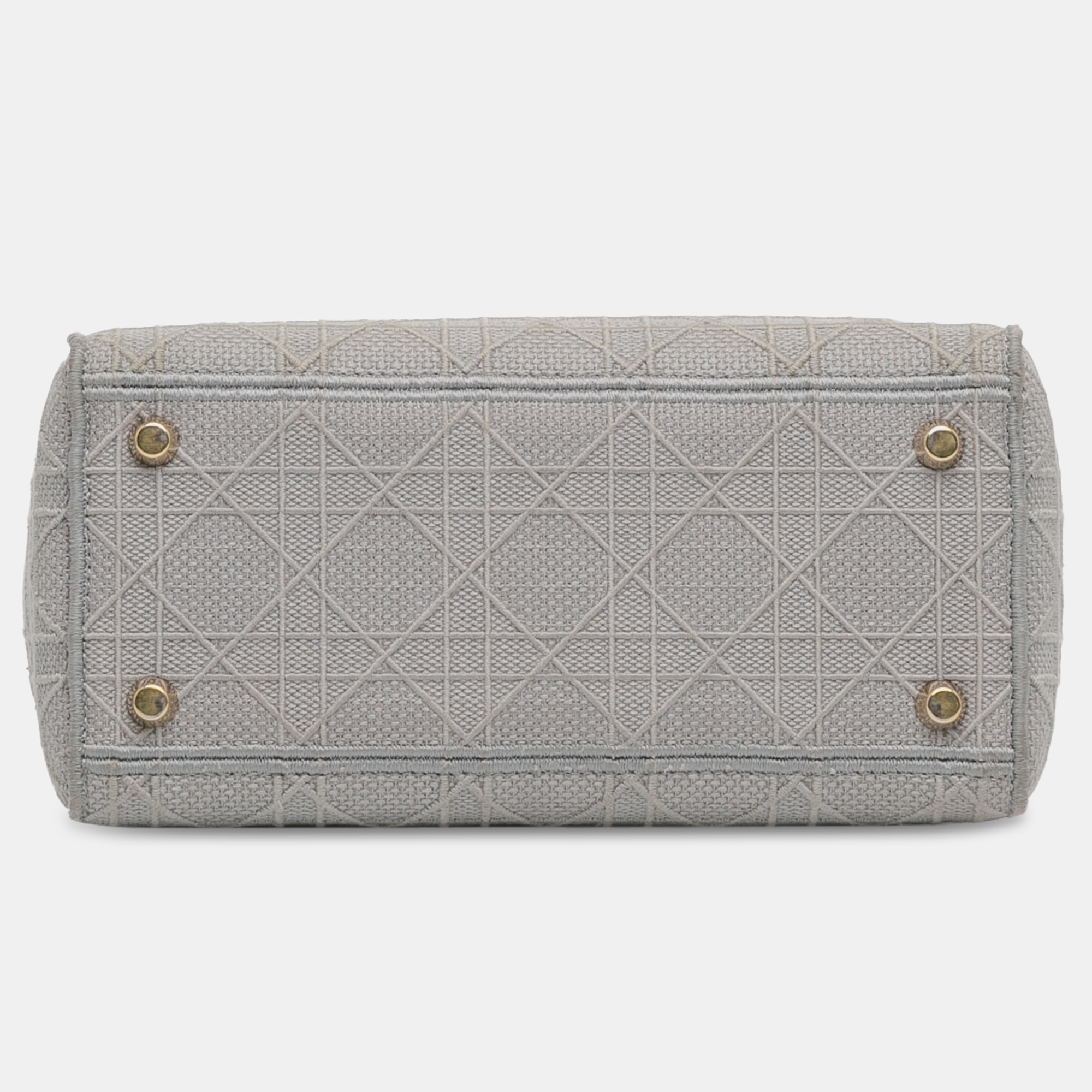 Dior Grey Medium Cannage Lady D-Lite 