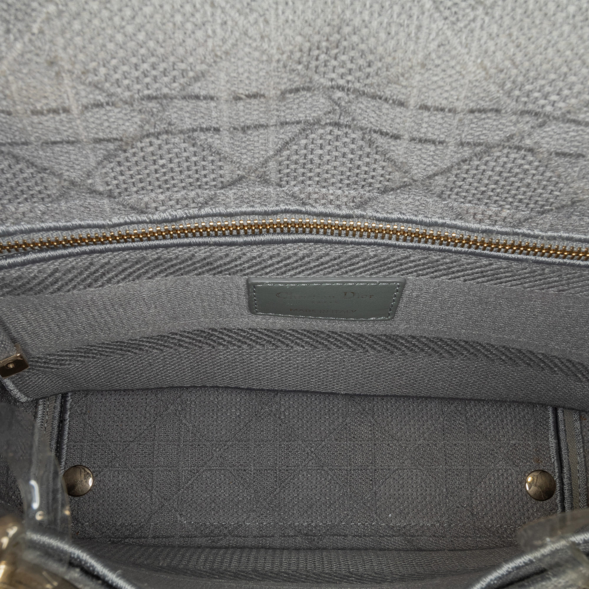 Dior Grey Medium Cannage Lady D-Lite 
