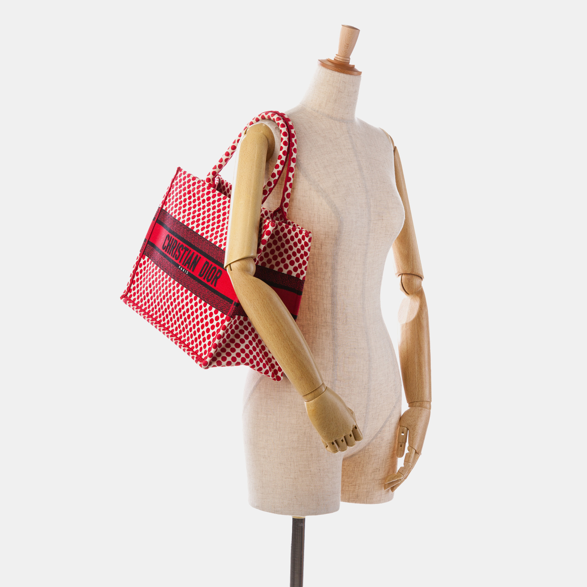 Dior Red Medium Dioramour Book Tote 
