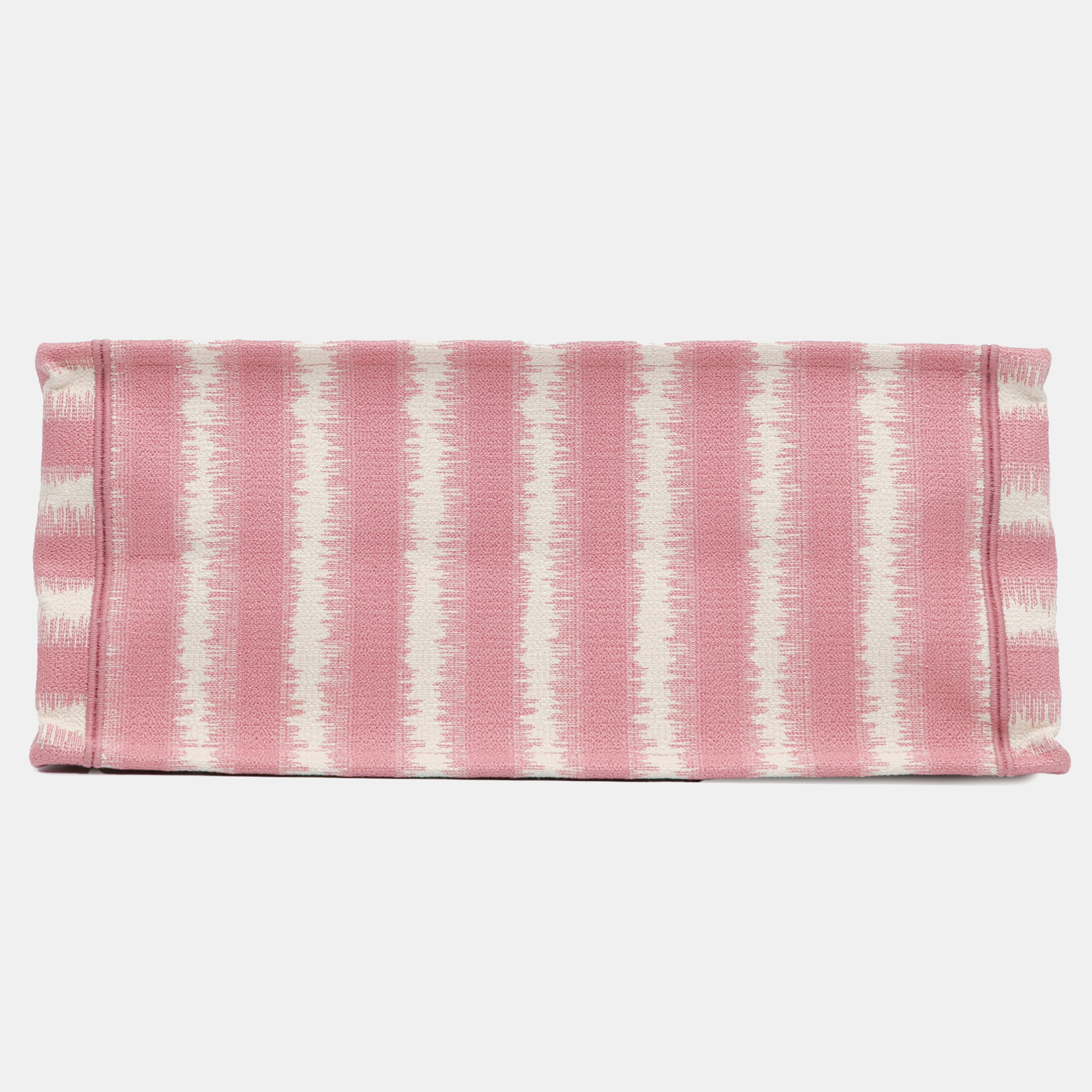 Dior Pink Large Striped Book Tote 