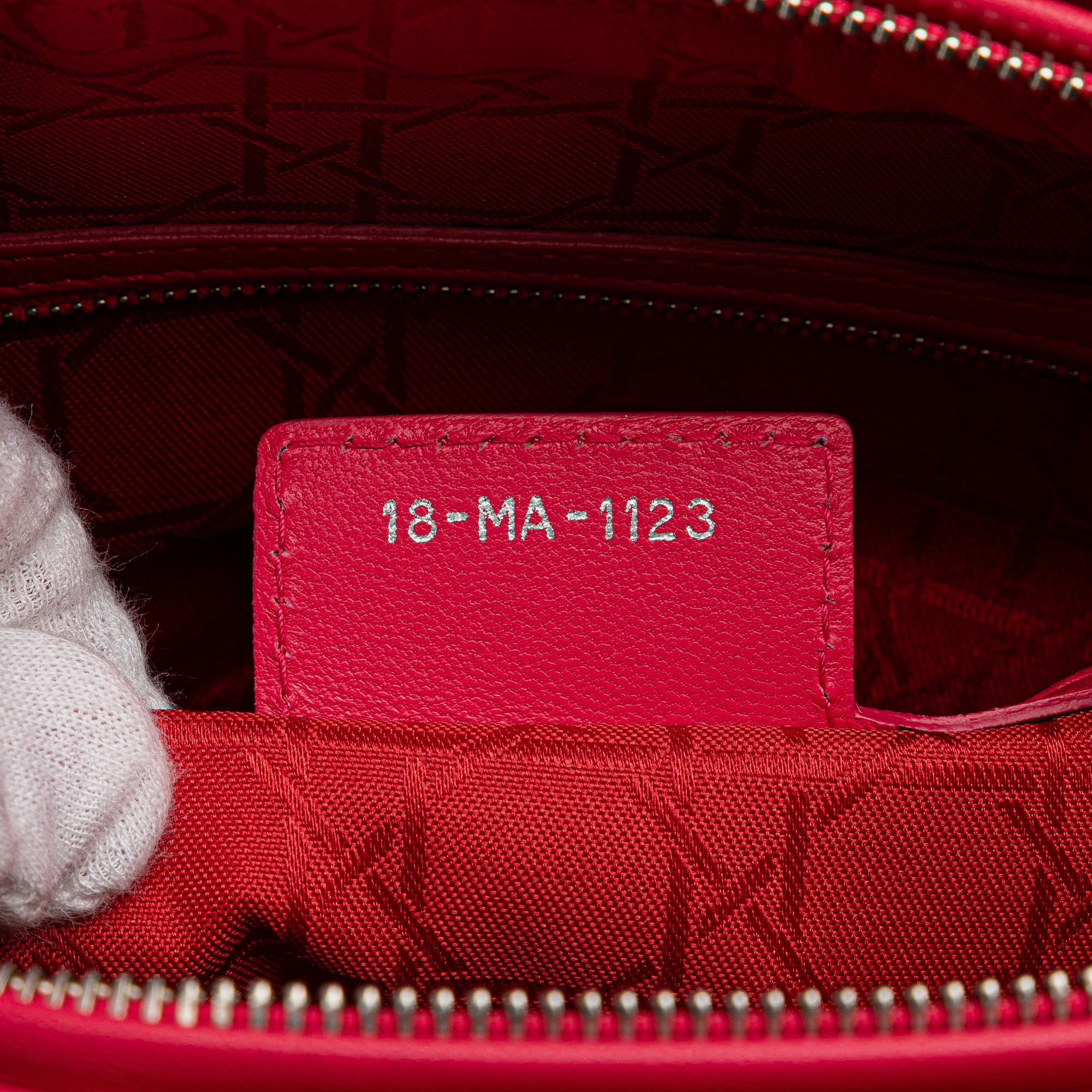 Dior Pink Large Lambskin Cannage Lady Dior 