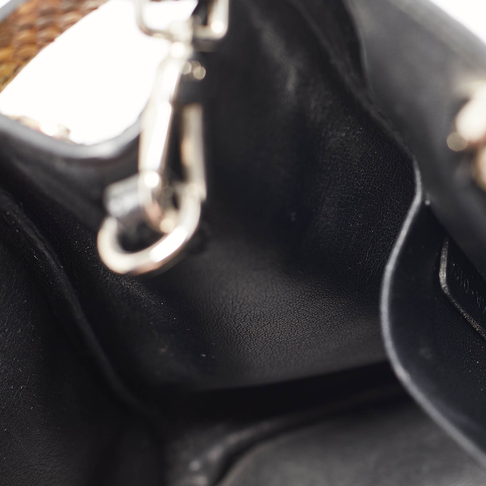Dior Multicolor Python Mini Diorissimo Tote 