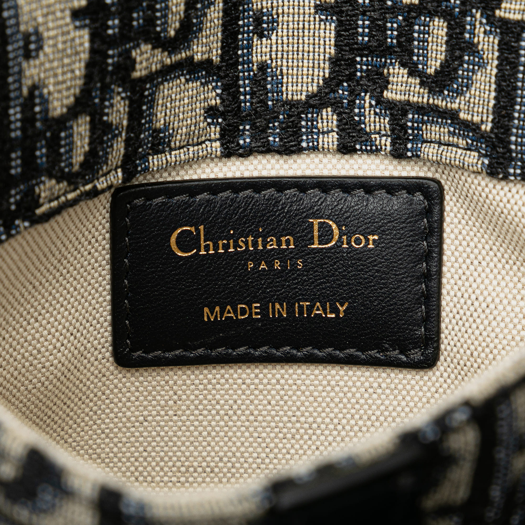 Dior Blue Oblique Canvas Saddle Belt Bag 