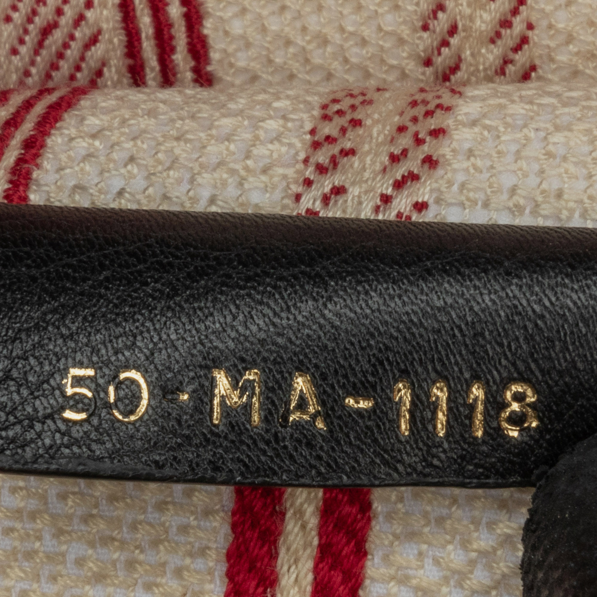 Dior Red Large Striped Book Tote 