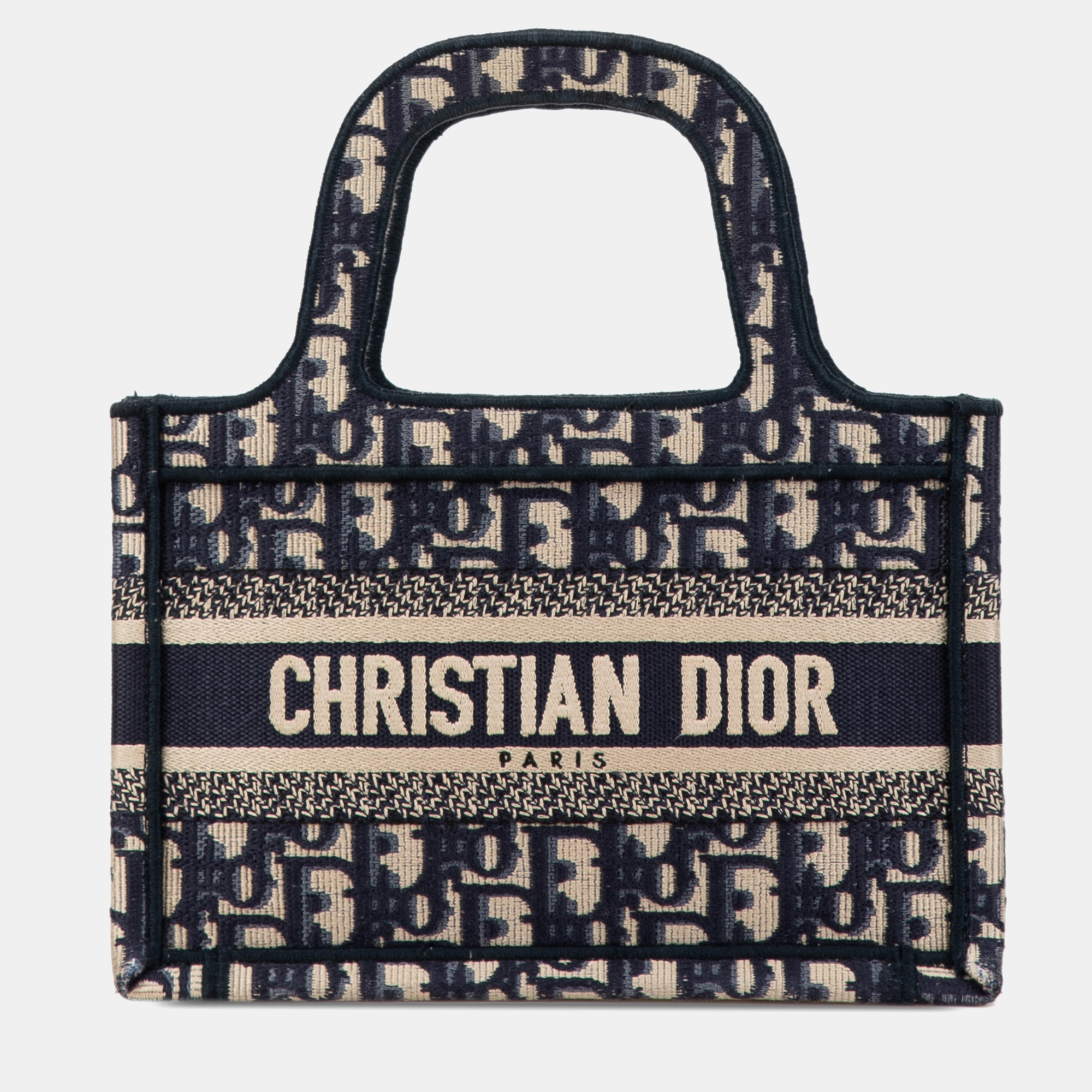 

Dior Blue Mini Oblique Book Tote Bag