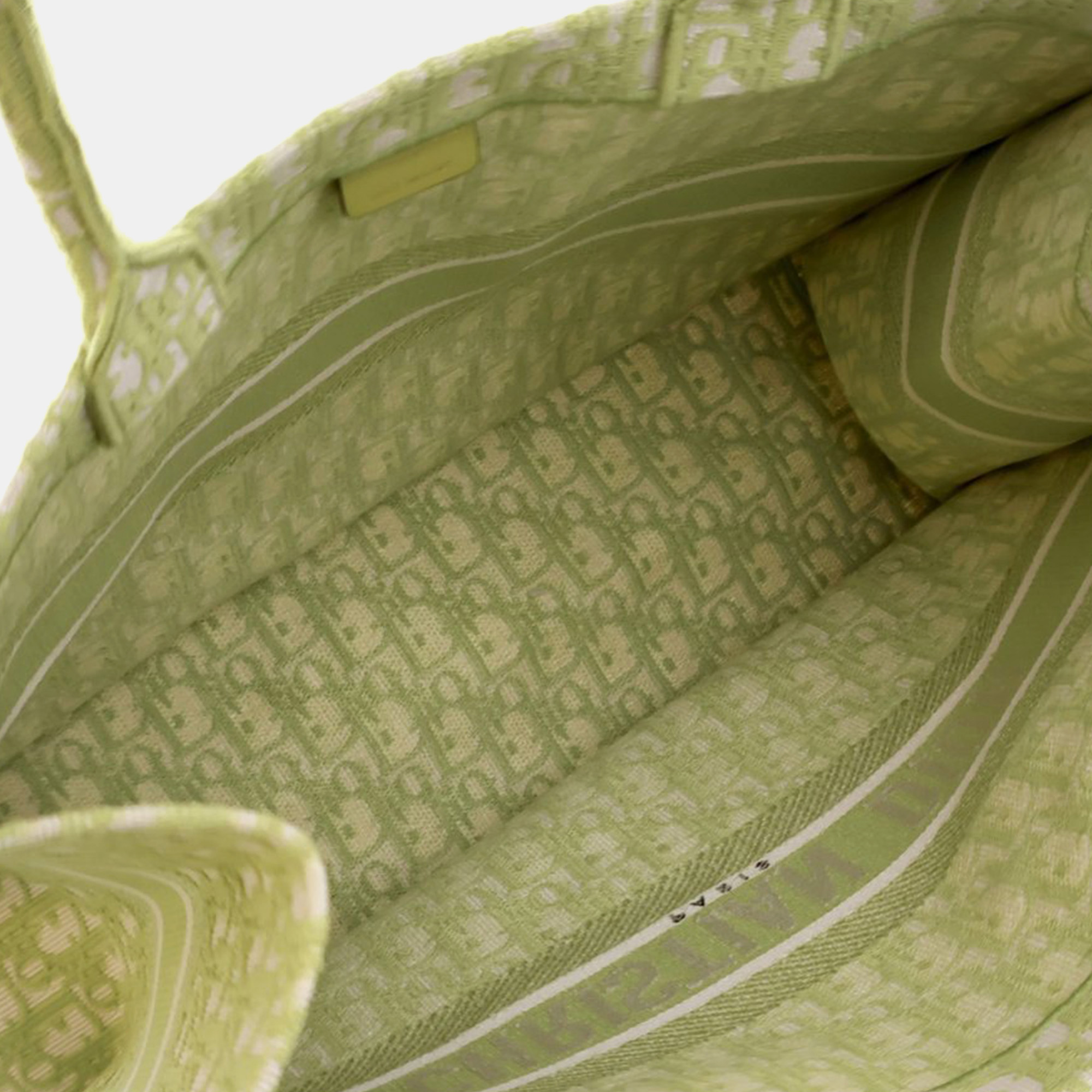 Dior Green Large Oblique Book Tote 