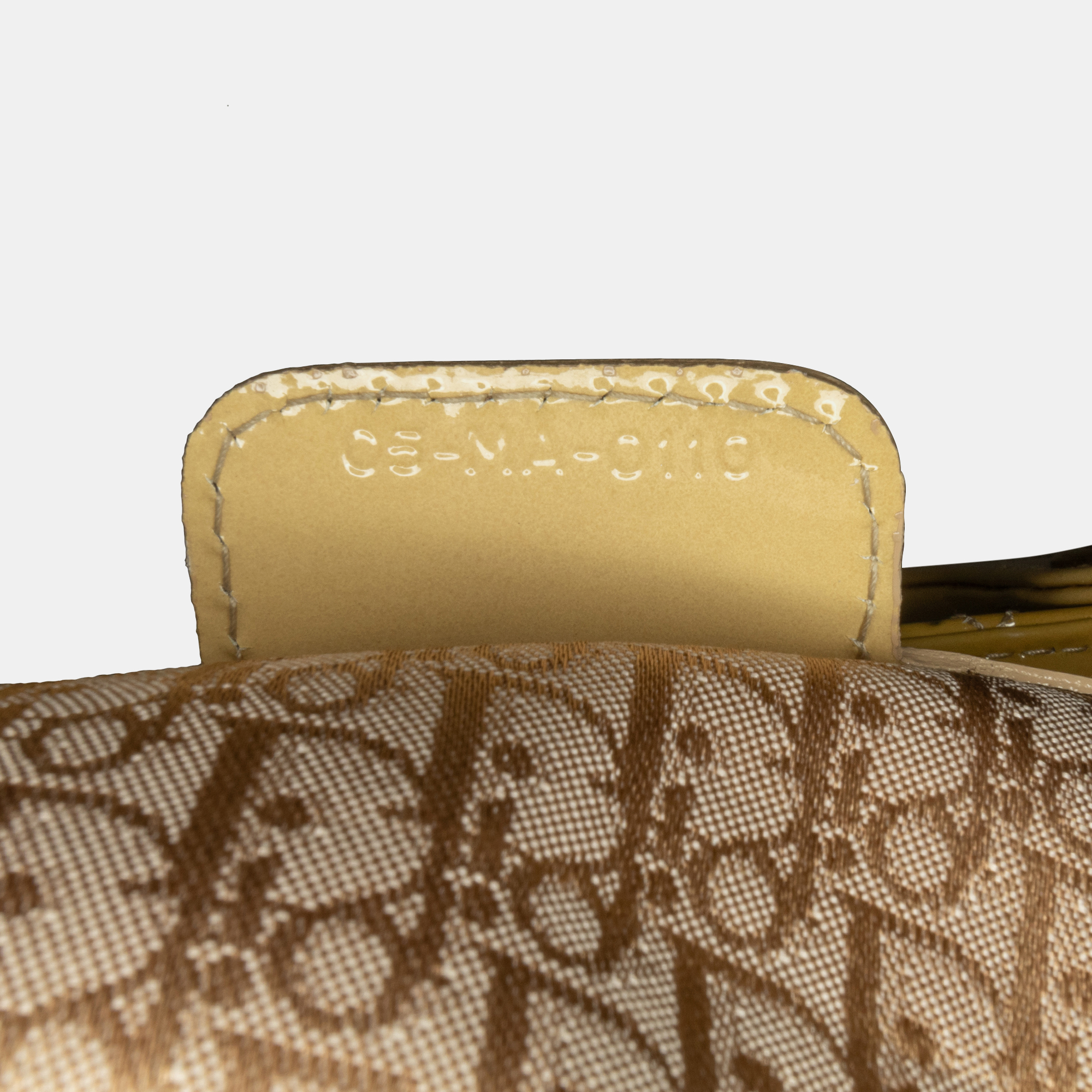 Dior Yellow Large Patent Cannage Lady Dior 