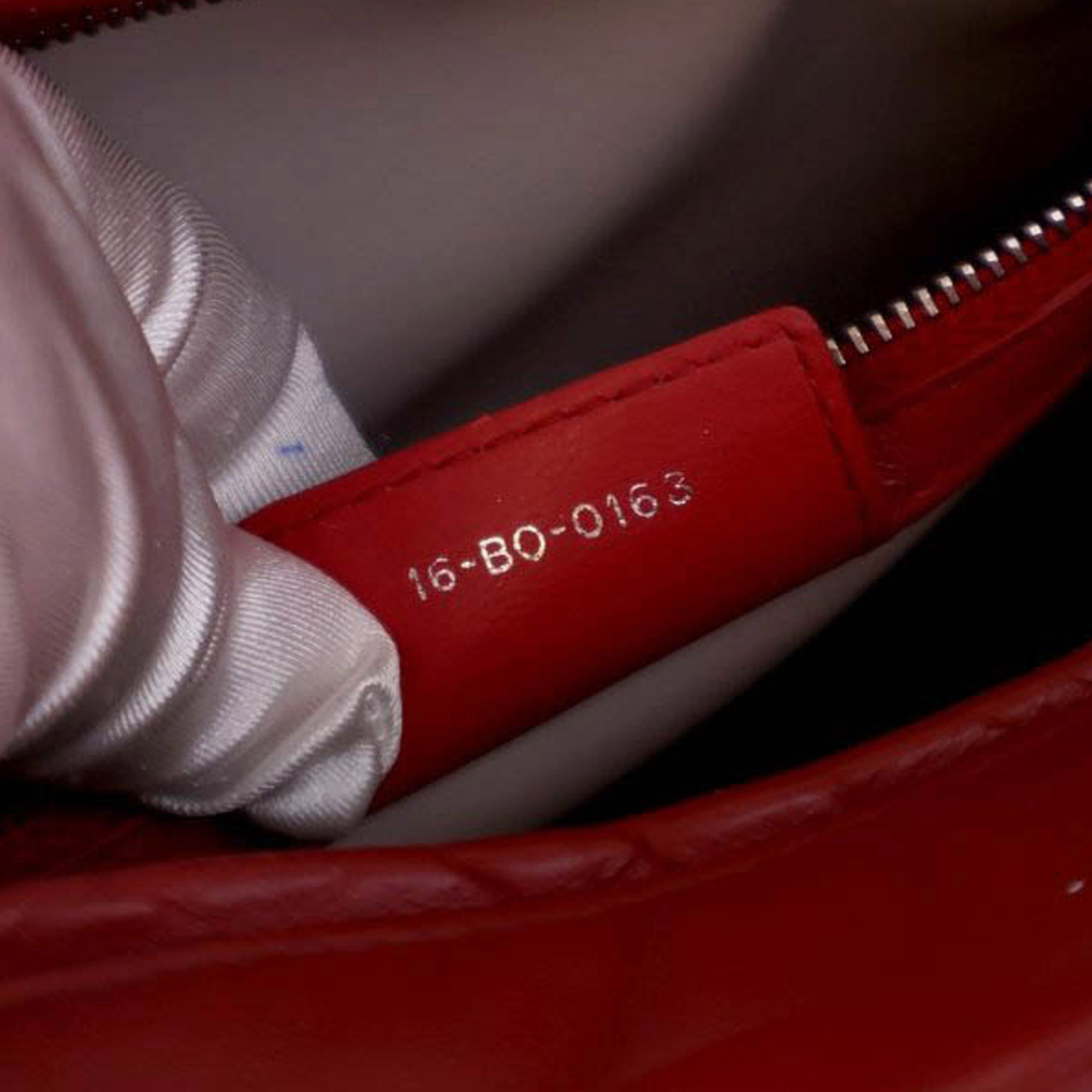 Dior Red Large Bicolor Lambskin Cannage Lady Dior 
