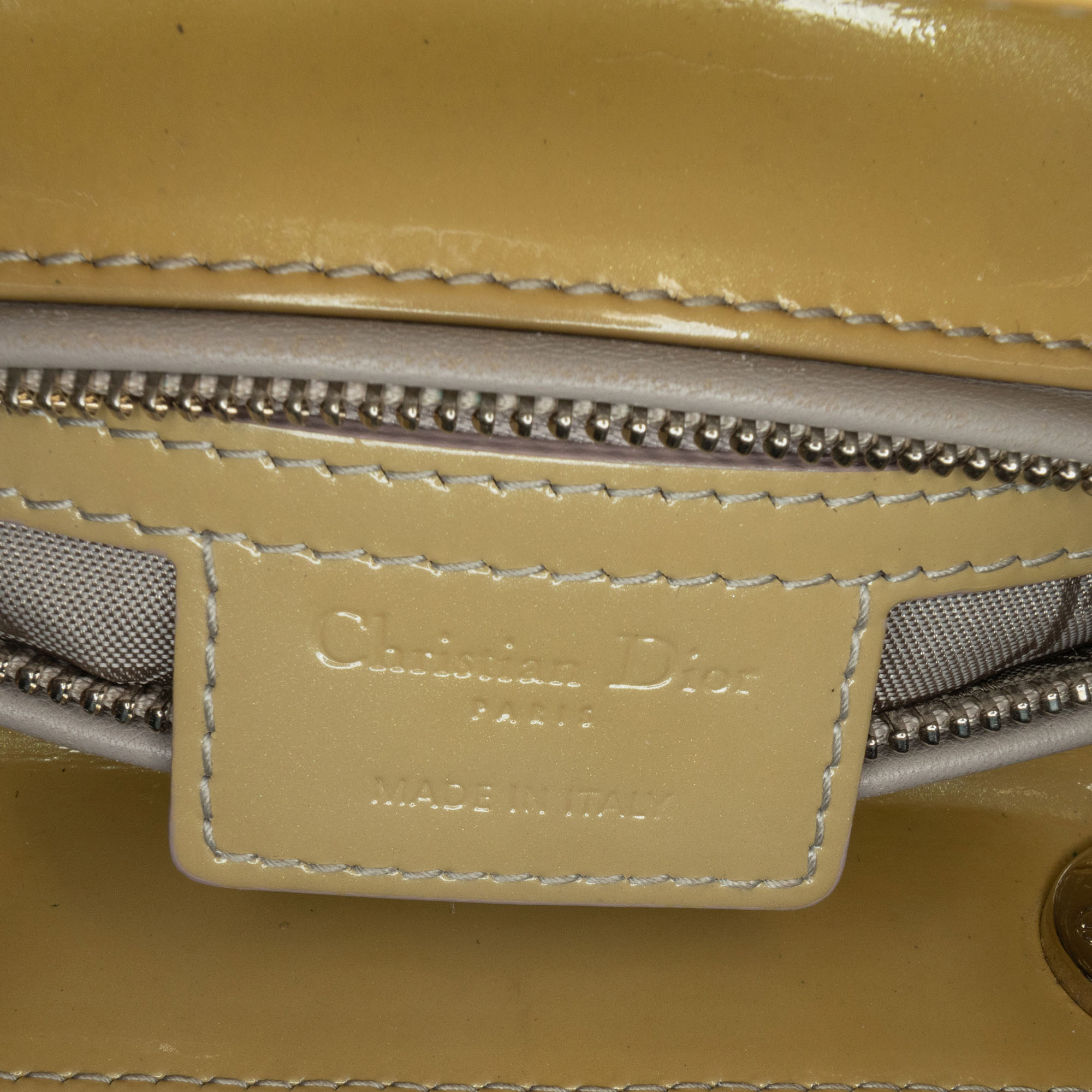 Dior Brown Medium Patent Cannage Lady Dior 