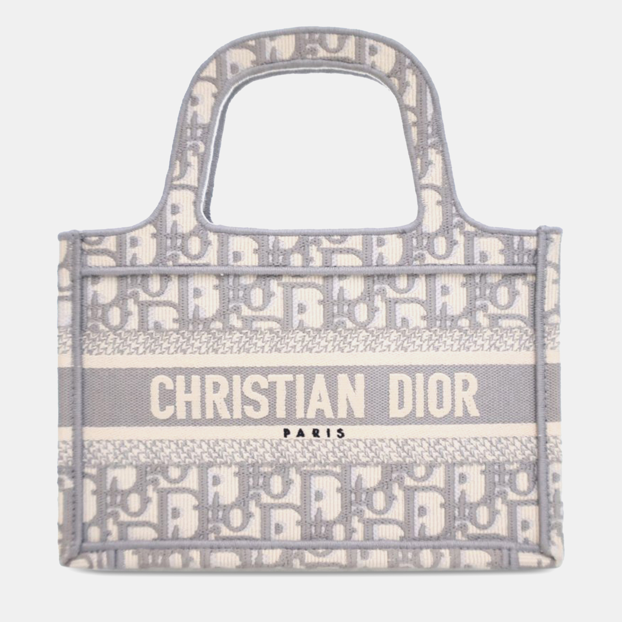 

Dior Grey Mini Oblique Book Tote