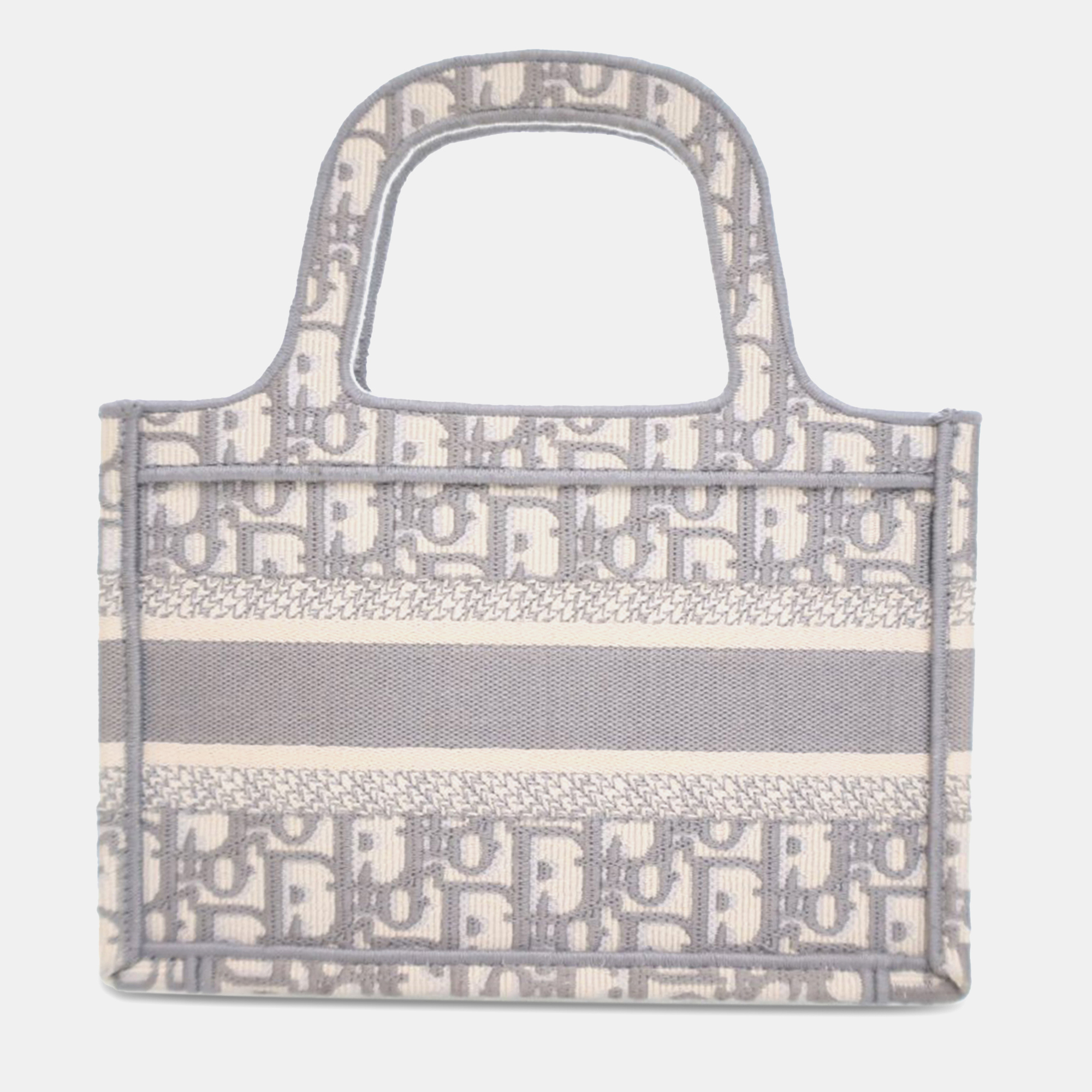 Dior Grey Mini Oblique Book Tote 