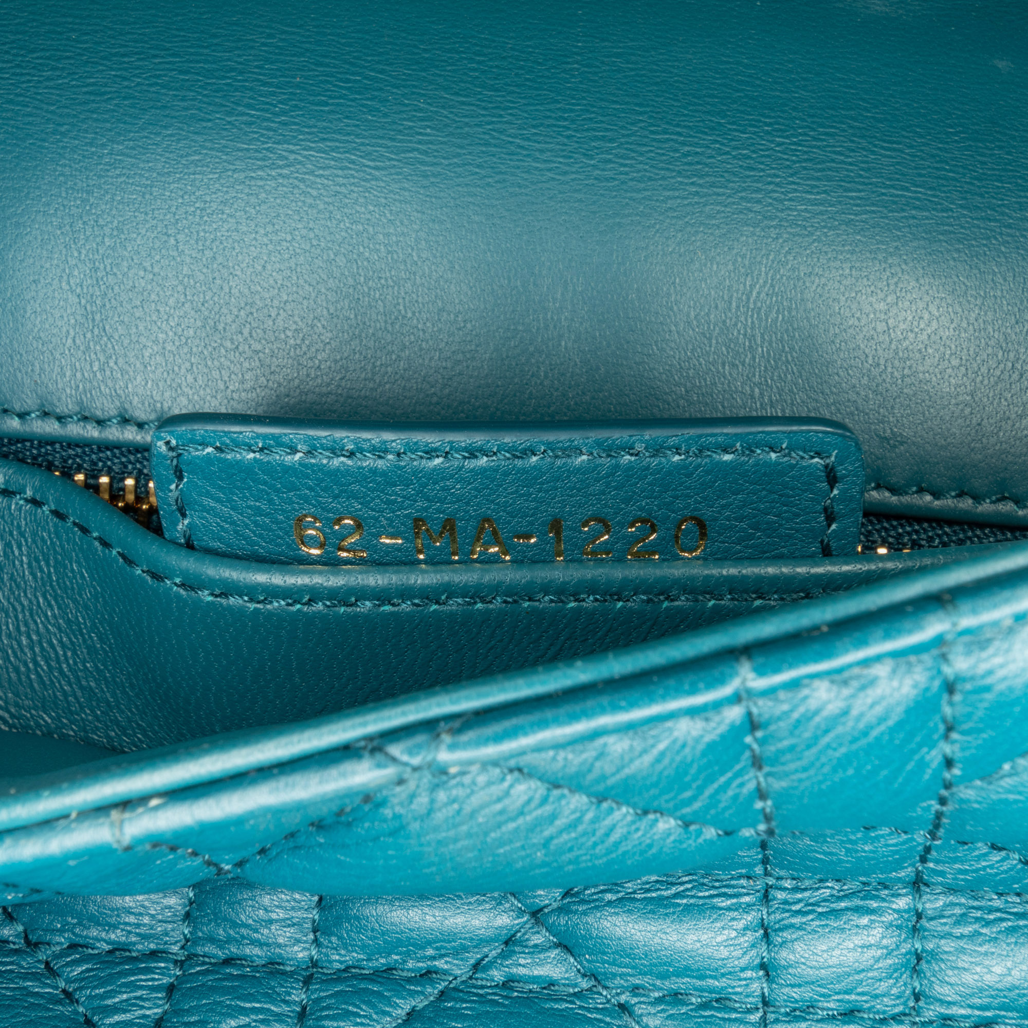 Dior Blue Small Lambskin Cannage Caro Crossbody 