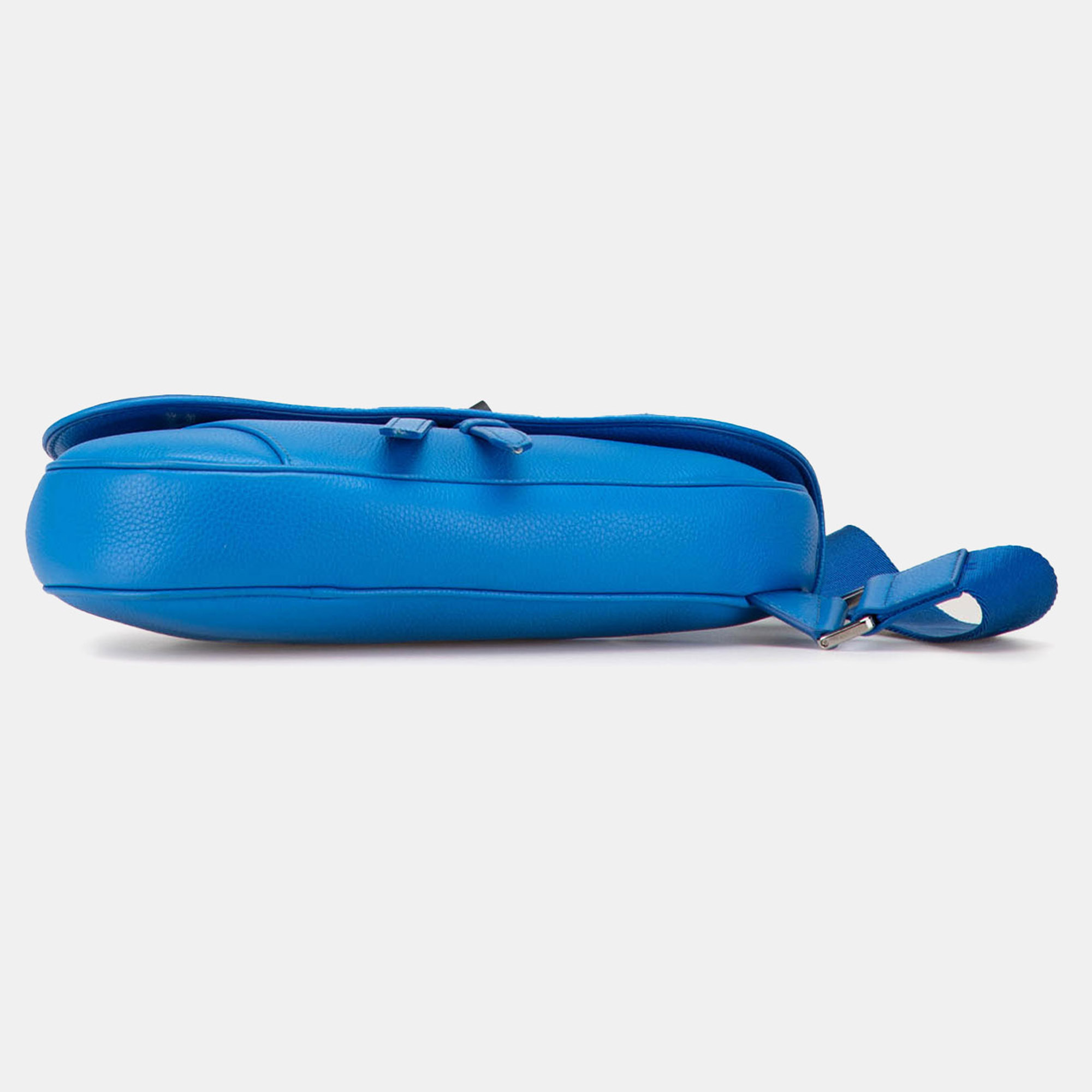 Dior Blue Leather Saddle Crossbody 