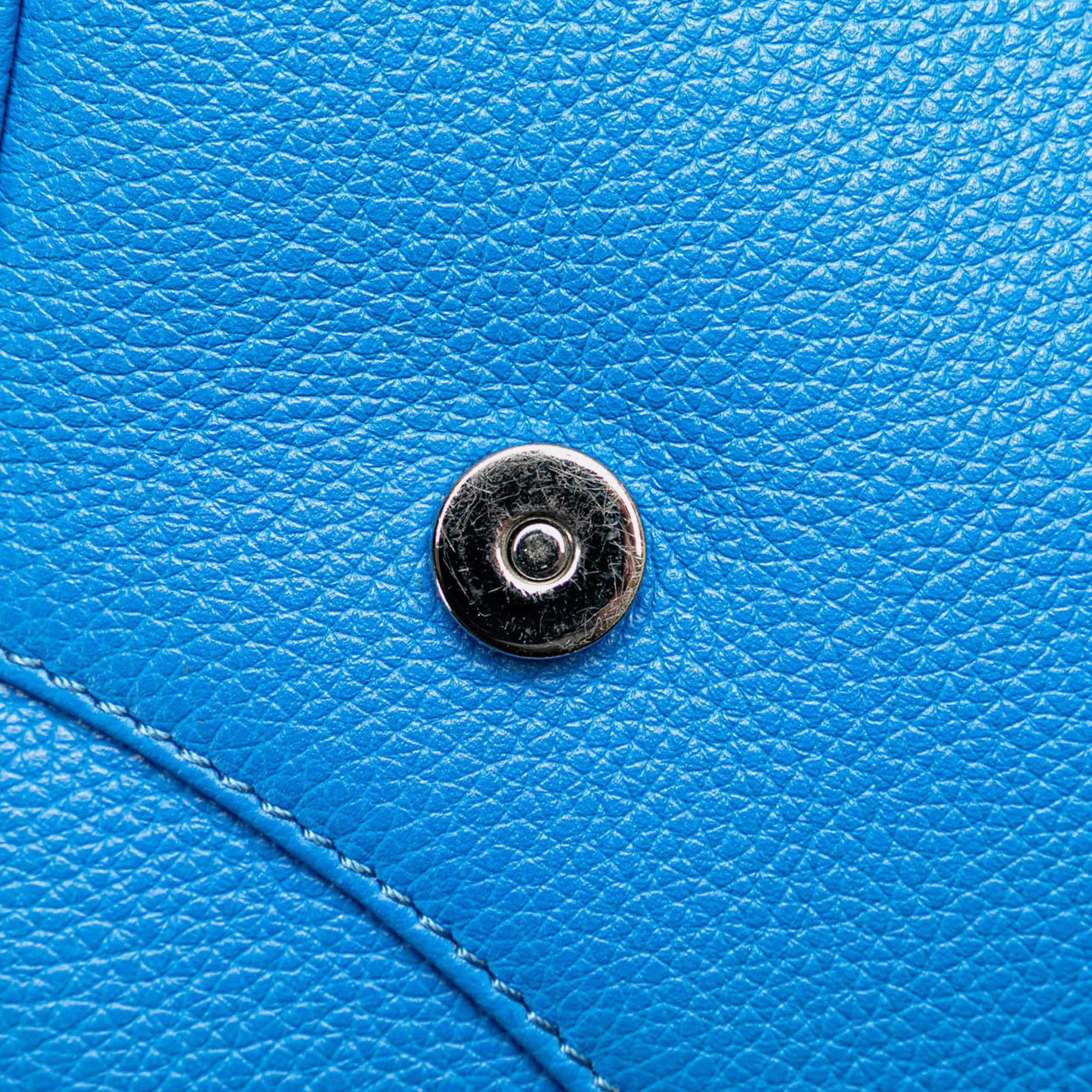 Dior Blue Leather Saddle Crossbody 