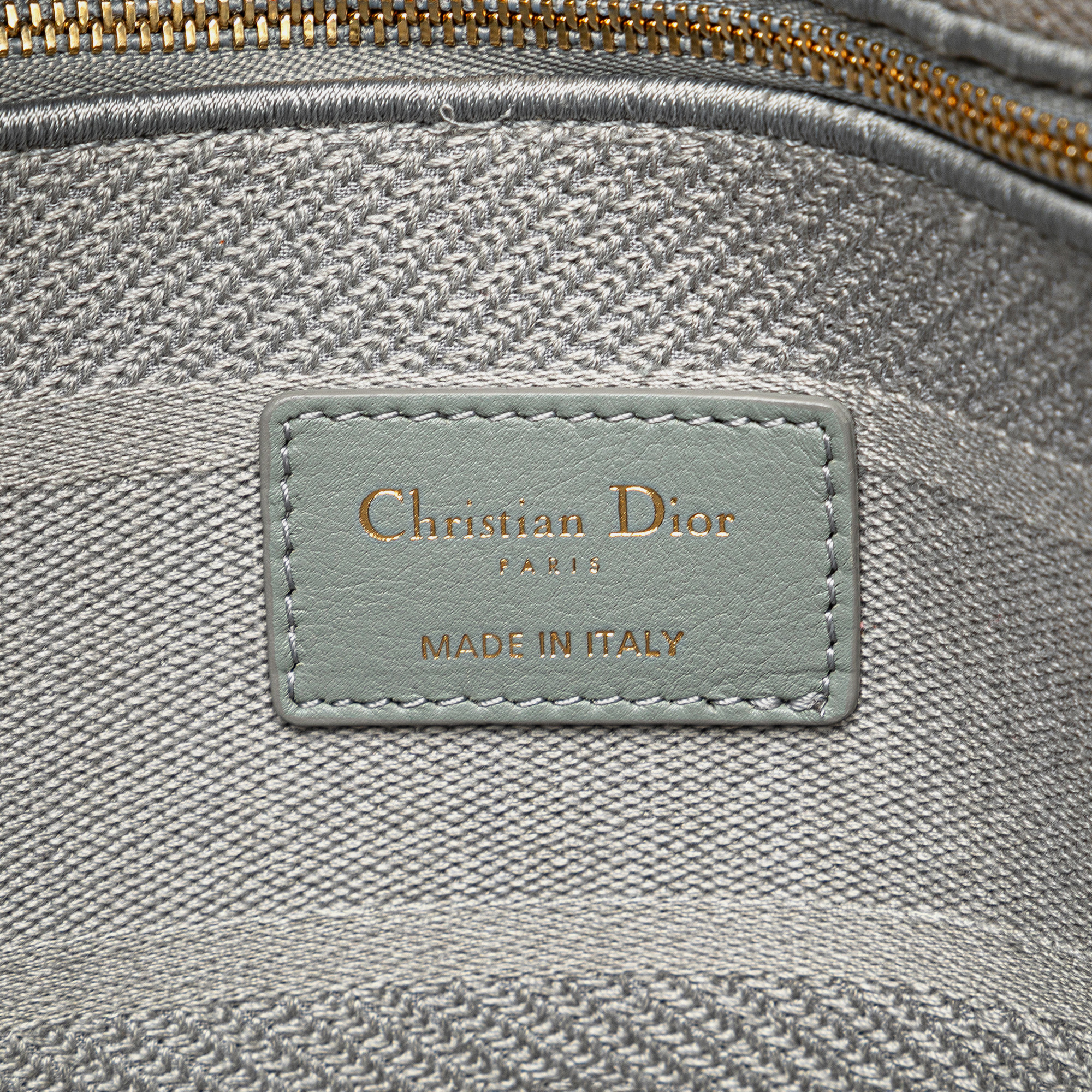 Dior Grey Large Canvas Cannage Lady D Lite 