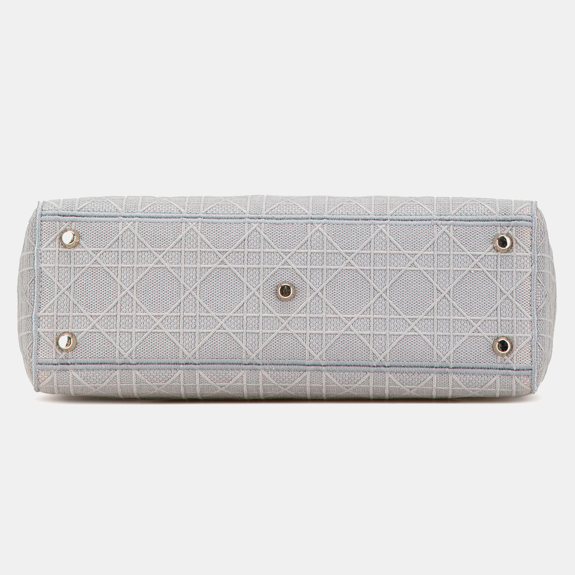 Dior Grey Large Canvas Cannage Lady D Lite 