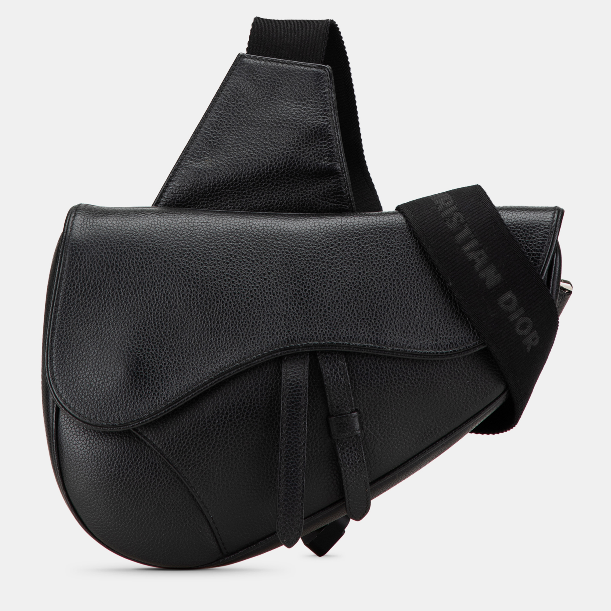 

Dior Black Leather Saddle Crossbody