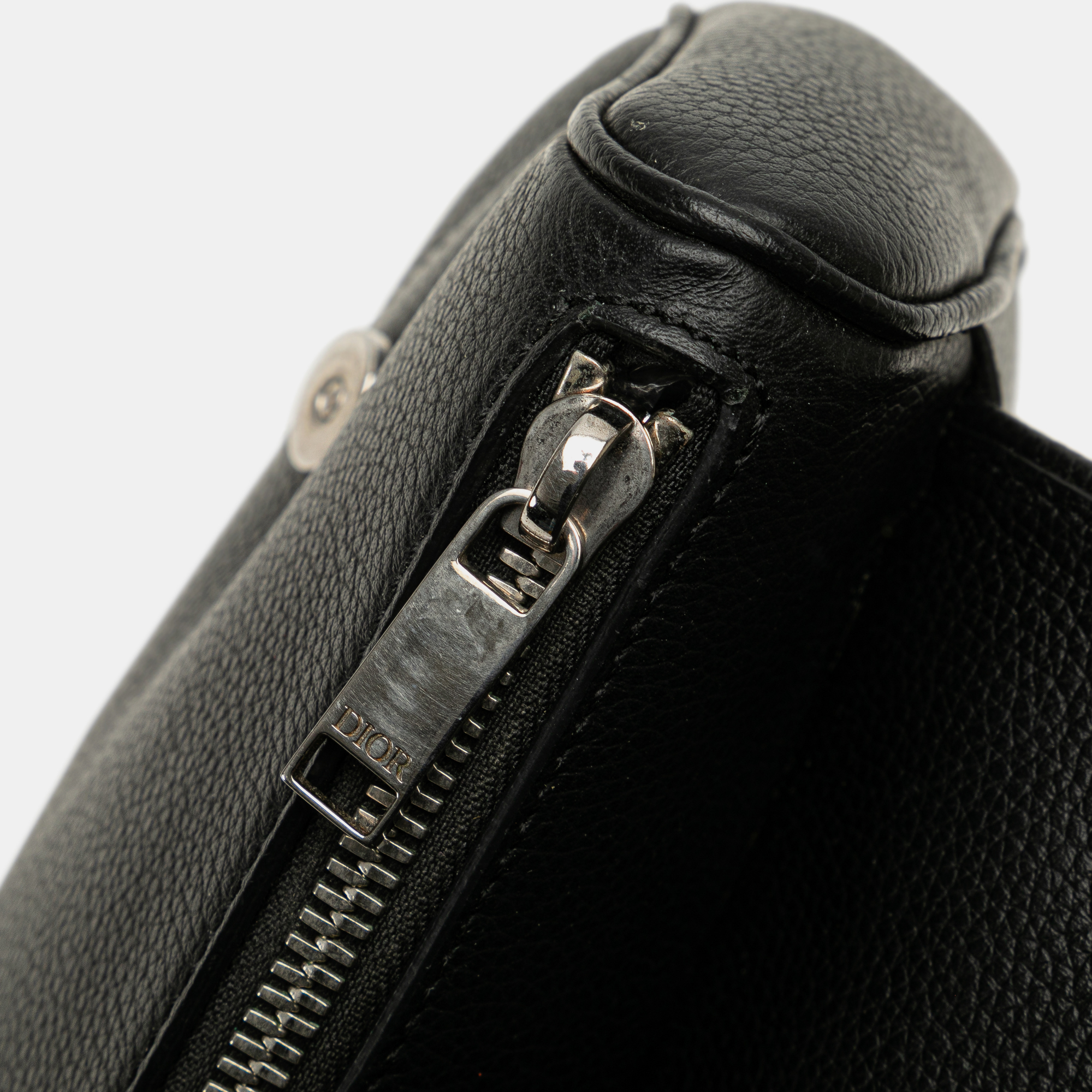 Dior Black Leather Saddle Crossbody 