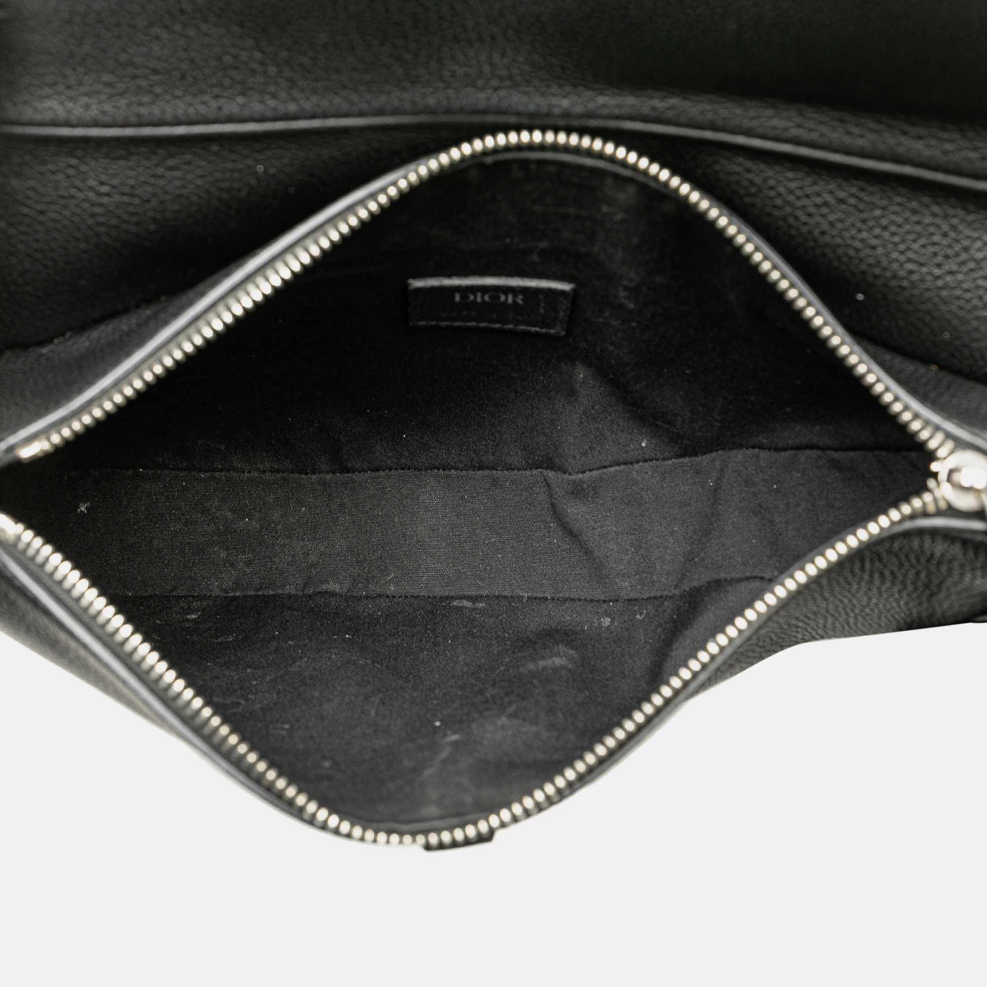 Dior Black Leather Saddle Crossbody 