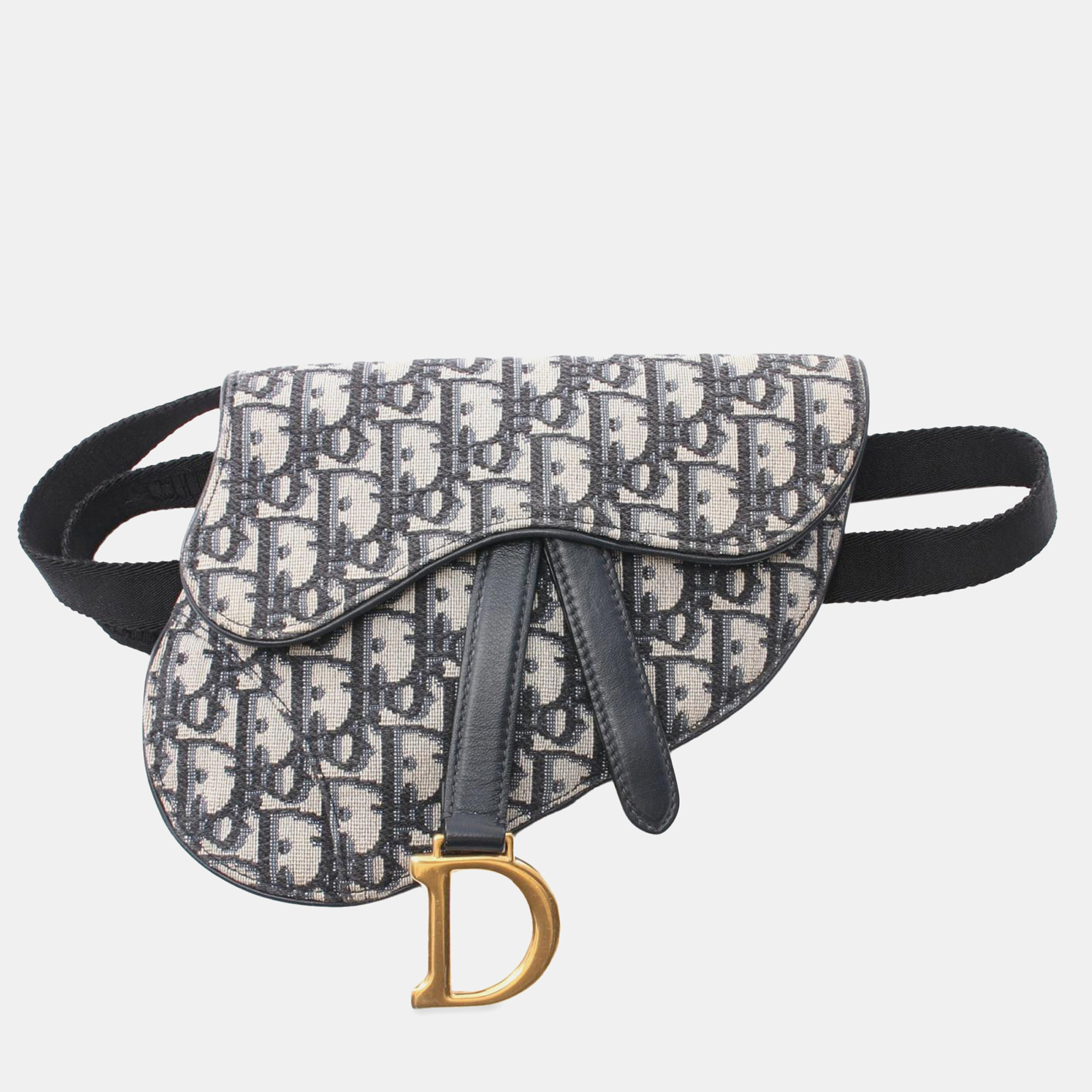 

Dior Blue Oblique Canvas Saddle Belt Bag