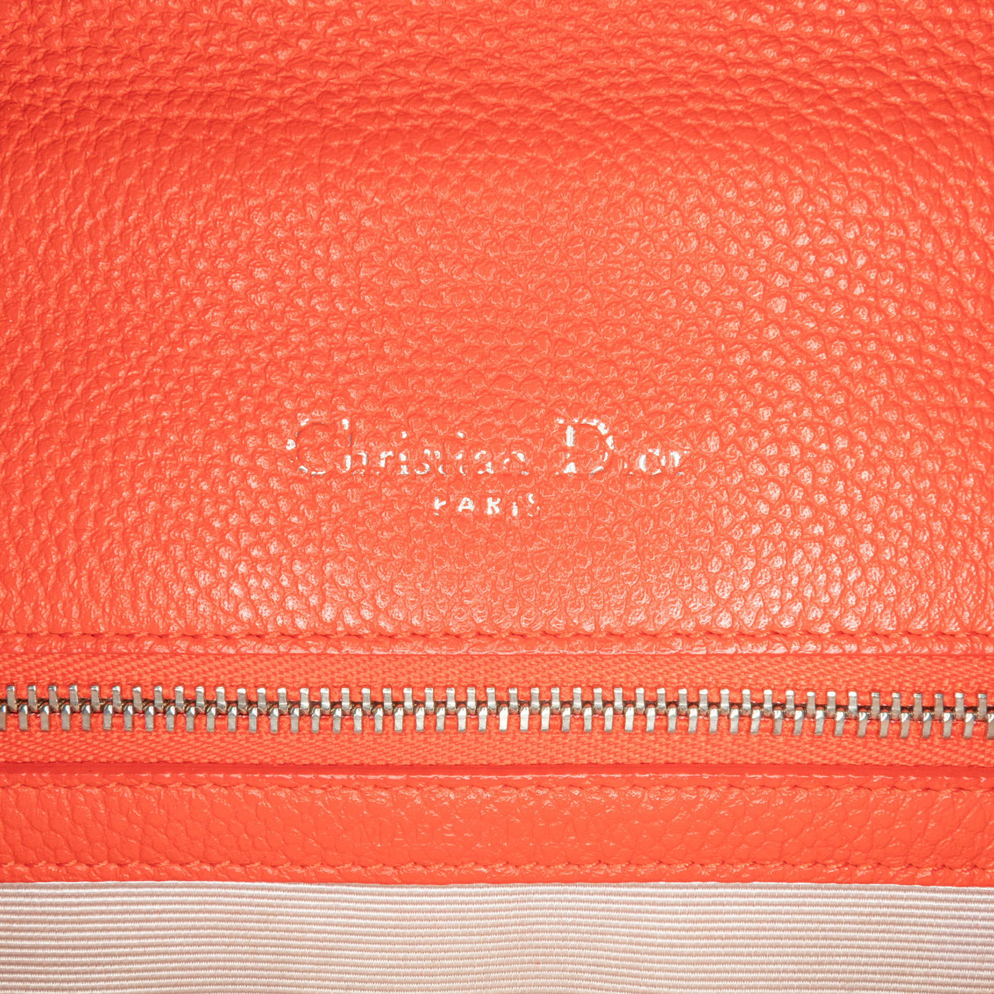 Dior Red Medium Grained Calfskin Diorama Flap 
