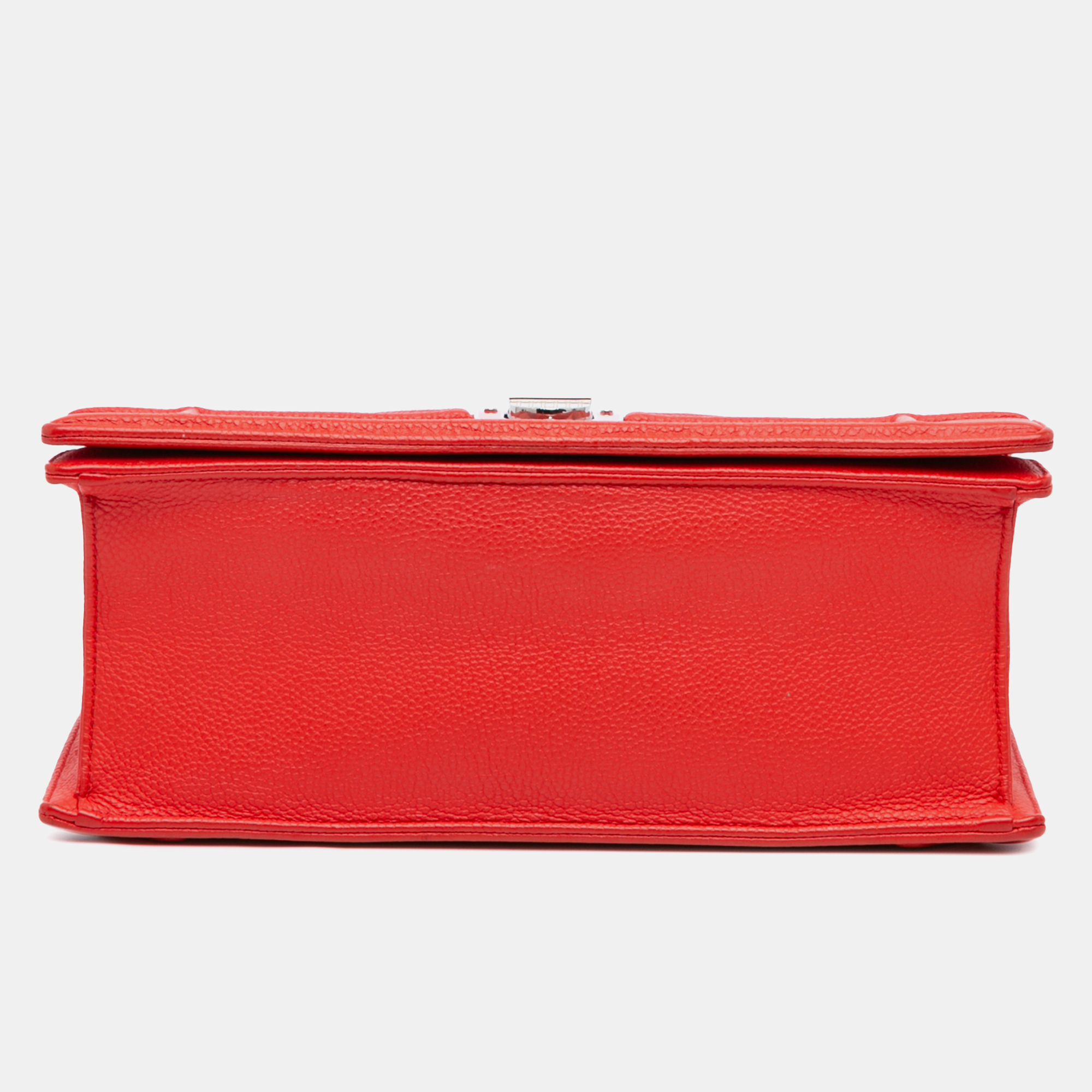 Dior Red Medium Grained Calfskin Diorama Flap 